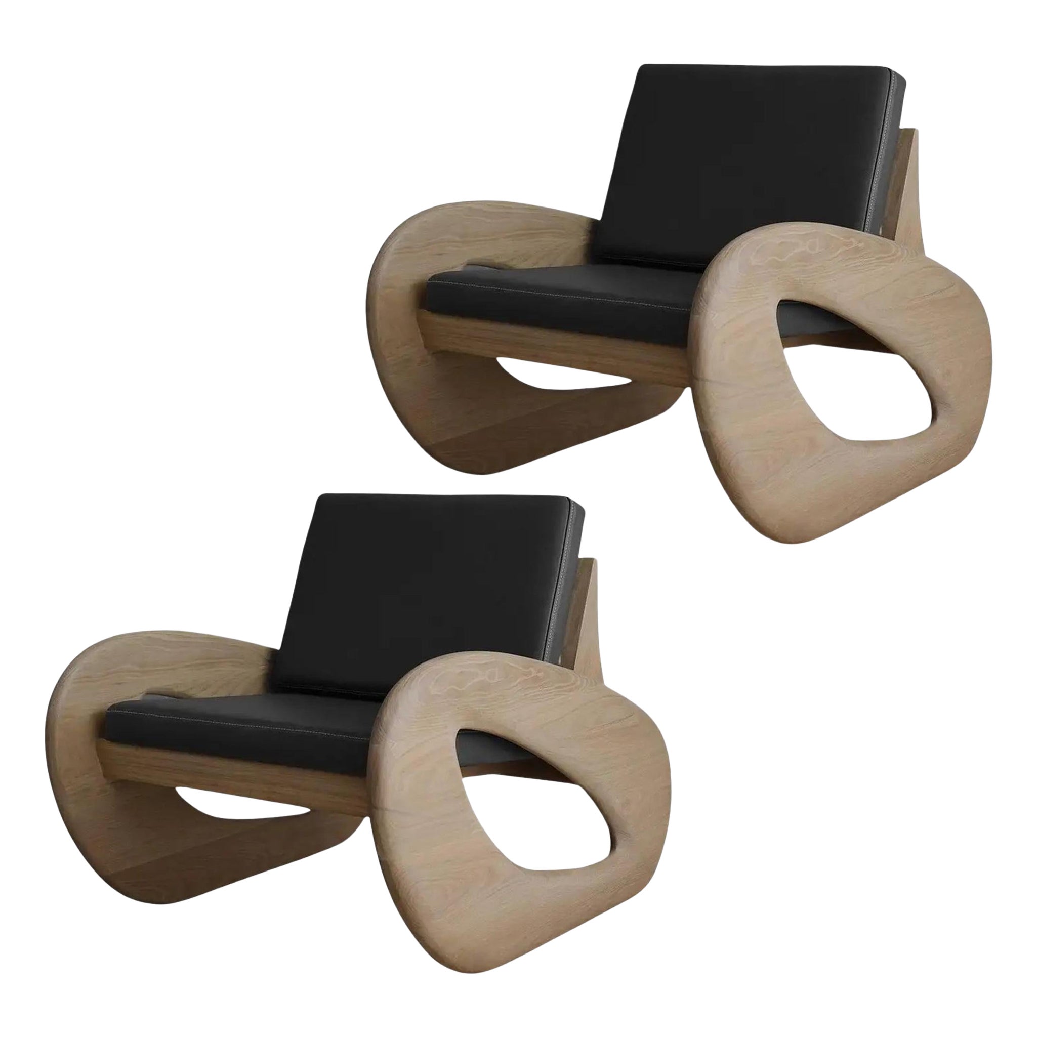 Set of 2 XVII Sherman Lounge Chairs by Arturo Verástegui For Sale