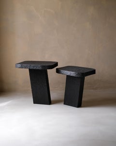 Set of 2 Youtopia Oak Side Table Duo by Dennis Kaiser