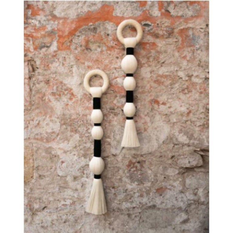 Set of 2 Zacatón Black Wall Decorations by Caralarga For Sale at 1stDibs