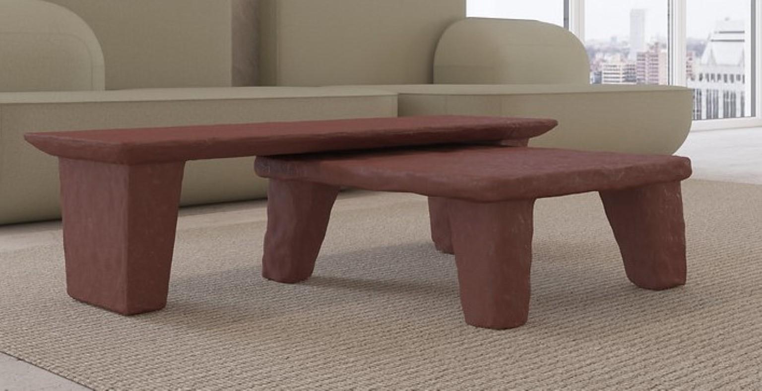 Modern Set of 2 Ztista Low Tables by Faina