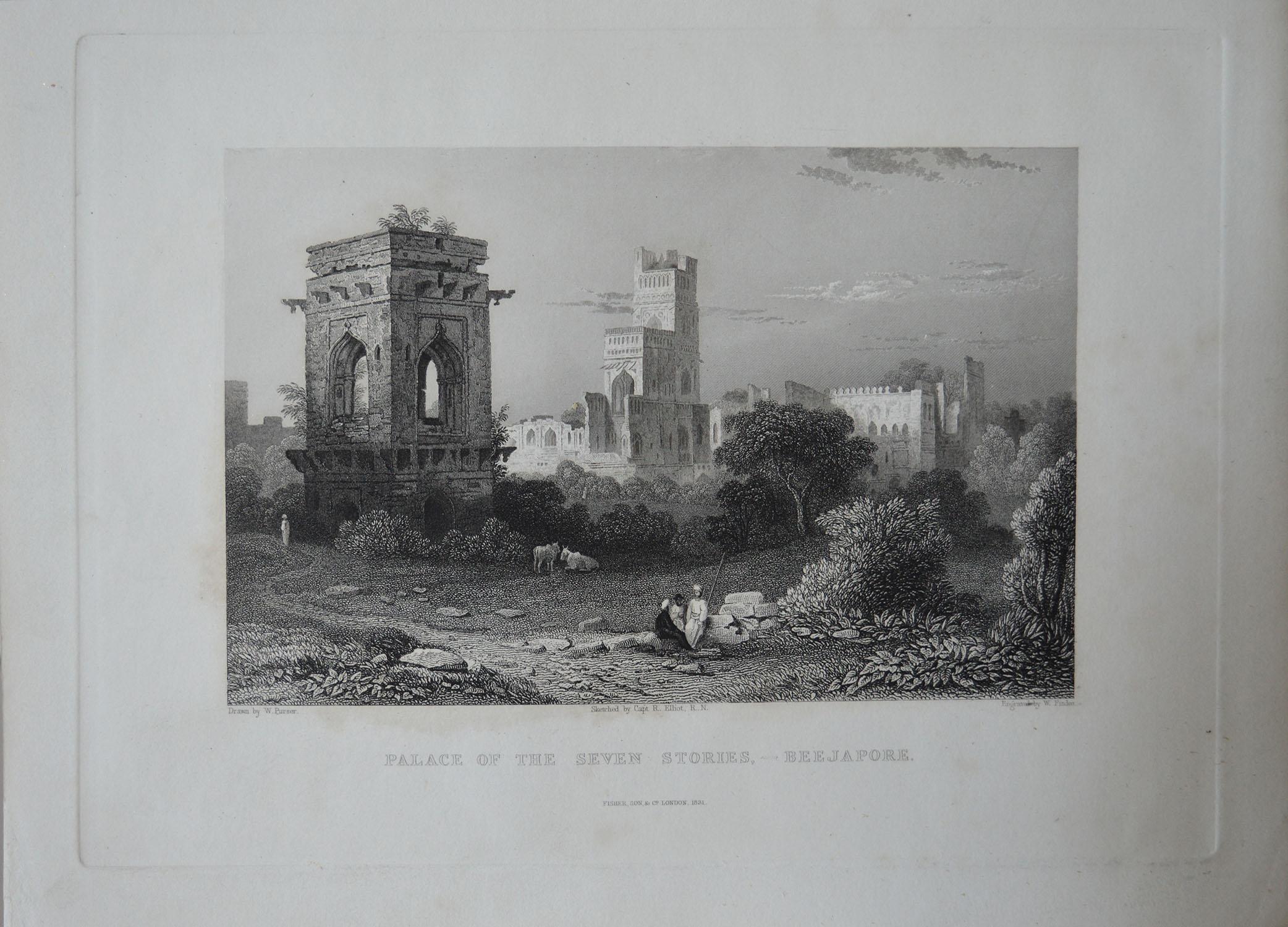 Set of 20 Antique Architectural Prints of India, circa 1830 2