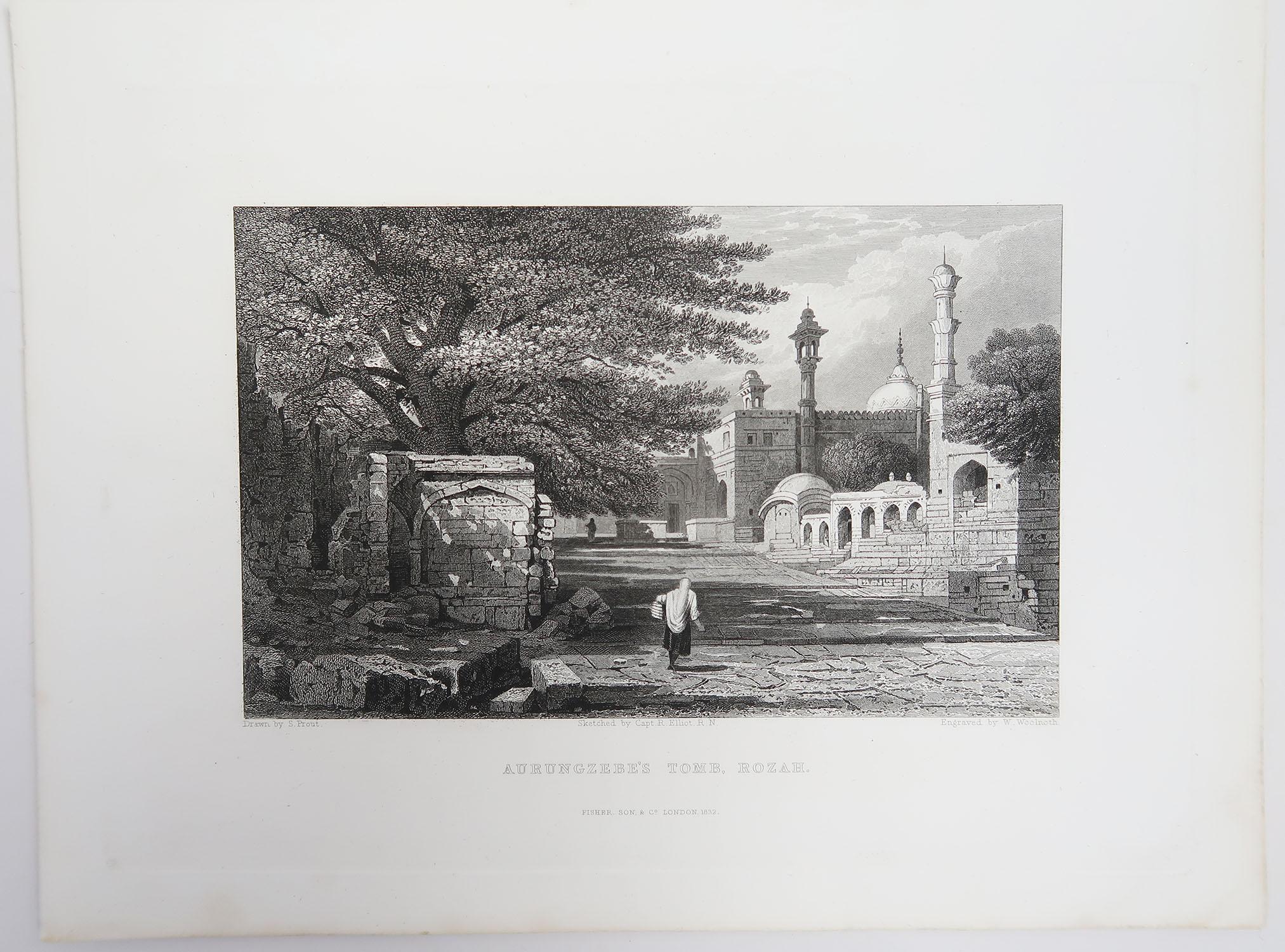 Set of 20 Antique Architectural Prints of India, circa 1830 2