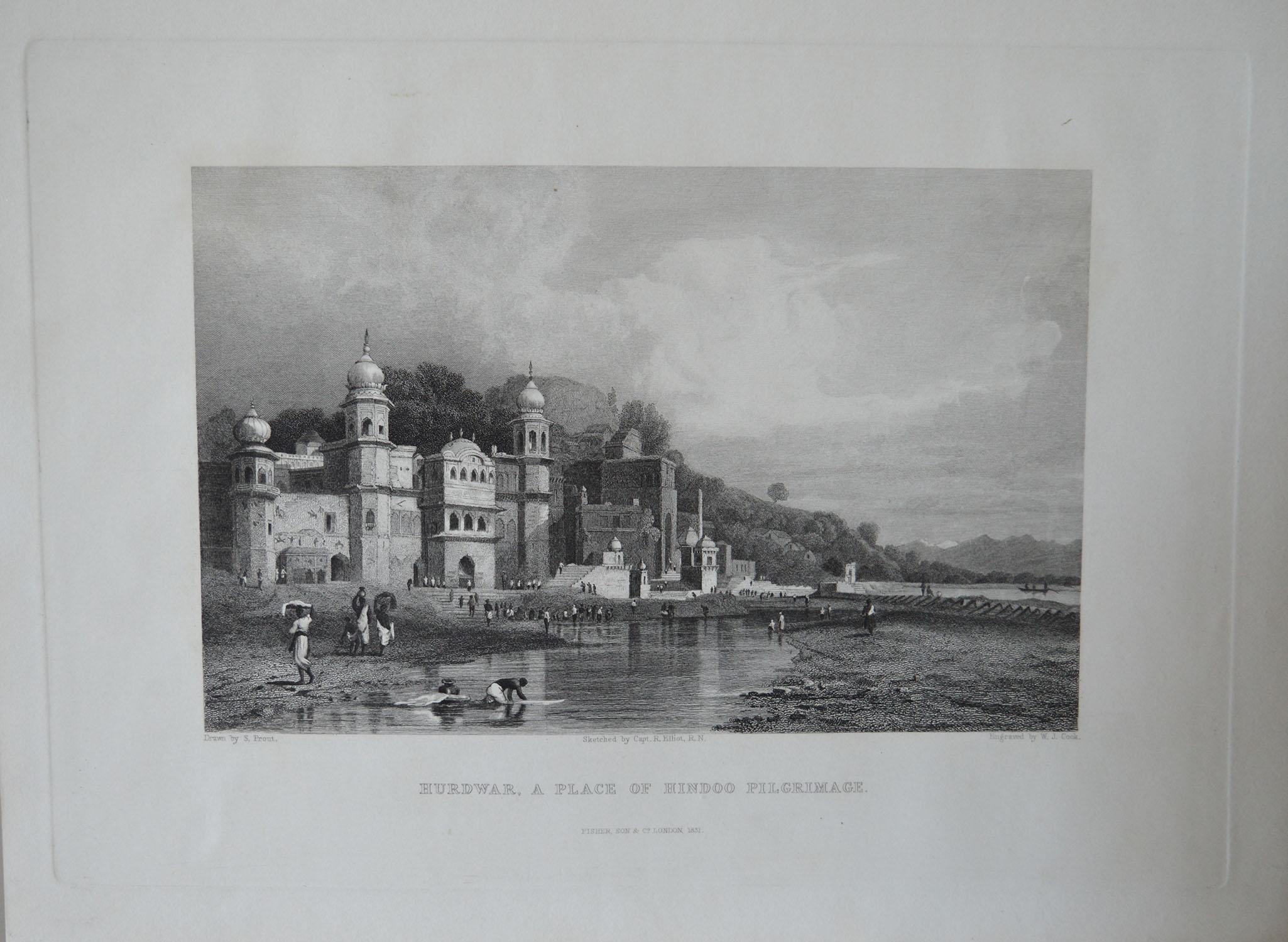 Set of 20 Antique Architectural Prints of India, circa 1830 4