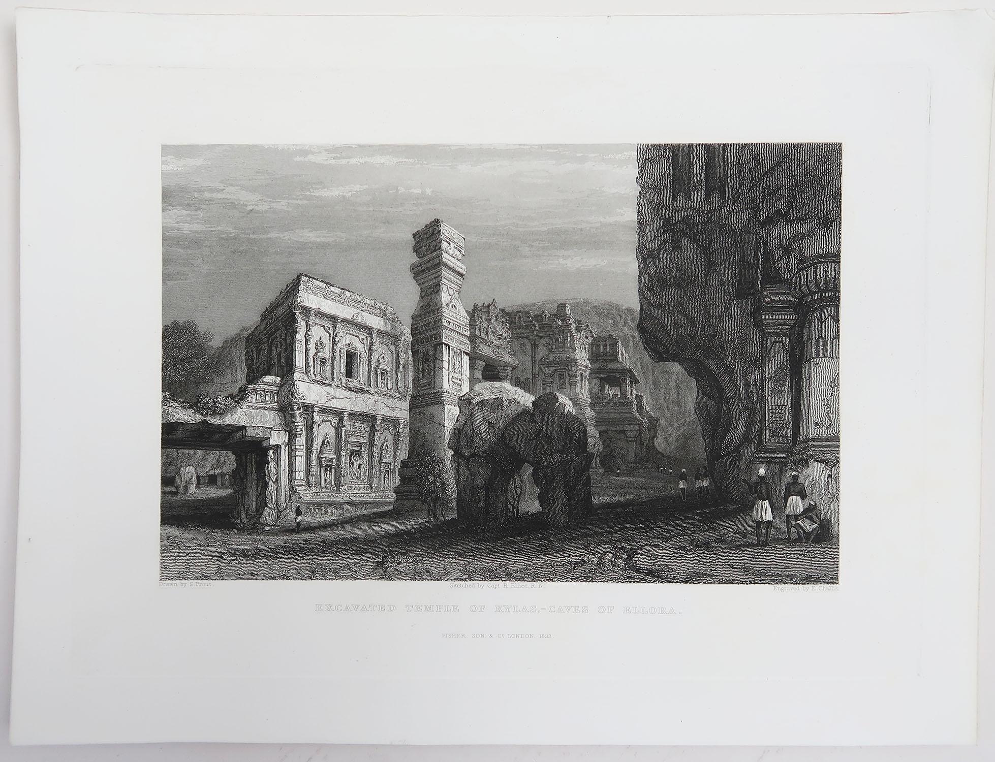 Set of 20 Antique Architectural Prints of India, circa 1830 5