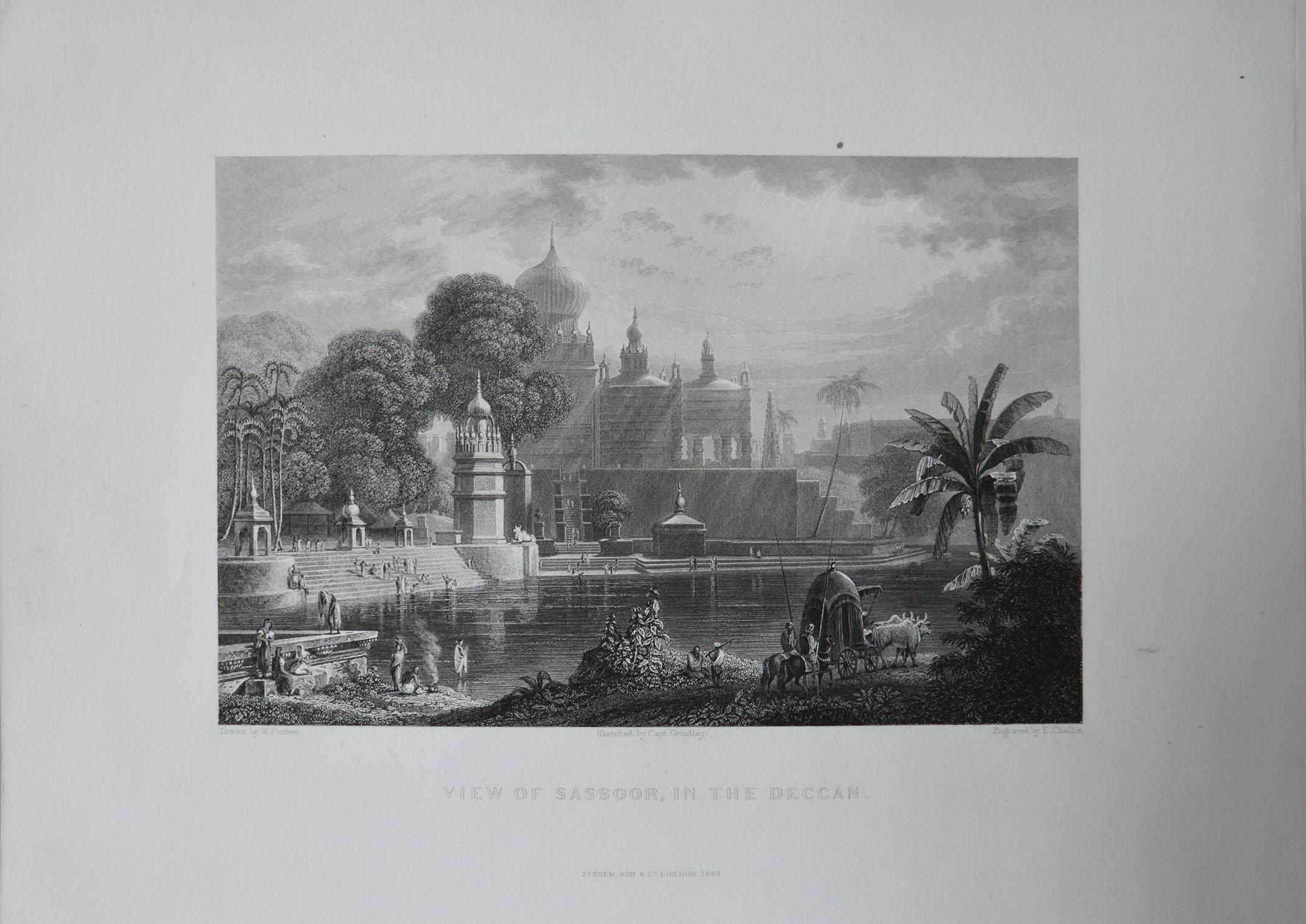 Set of 20 Antique Architectural Prints of India, circa 1830 7