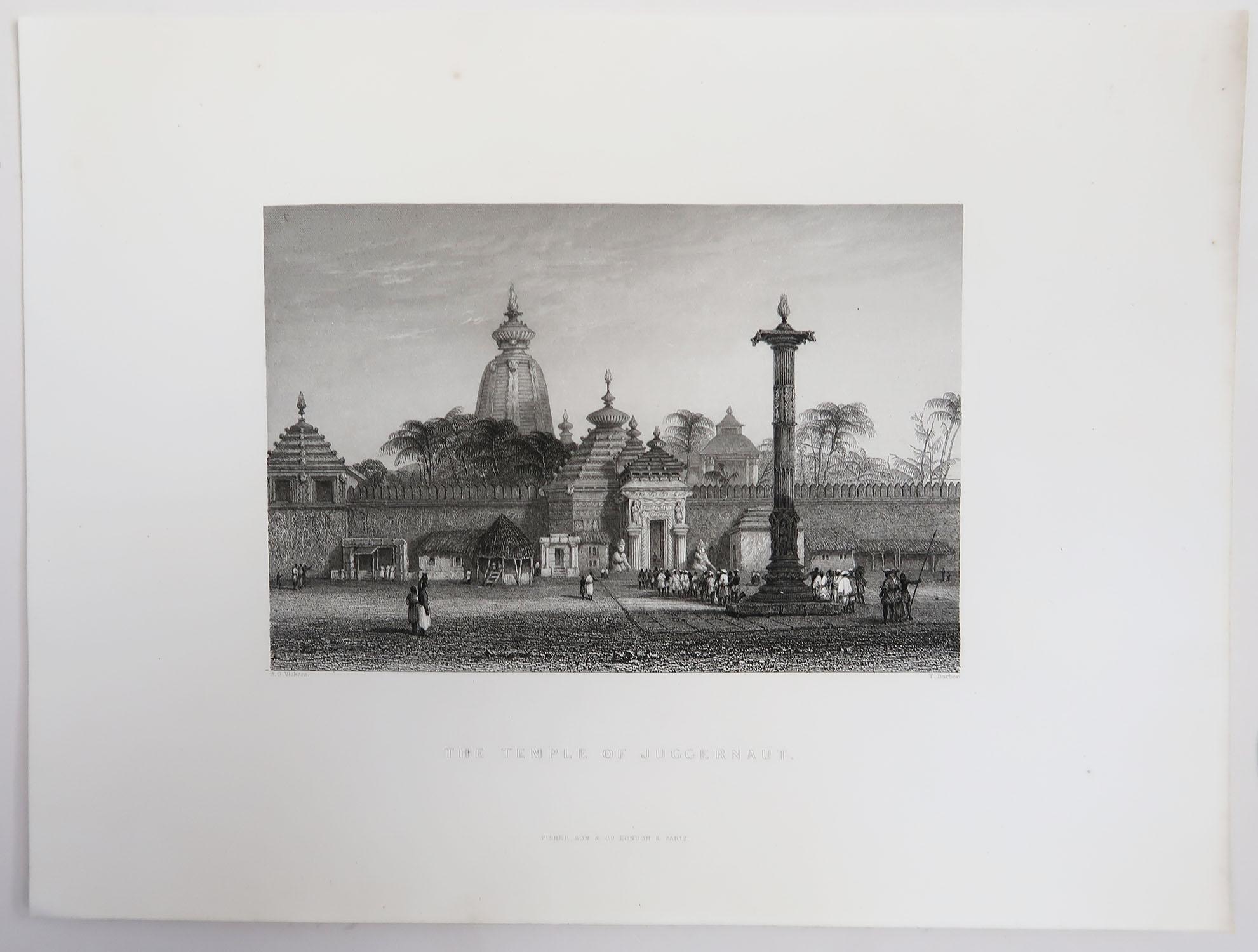 Set of 20 Antique Architectural Prints of India, circa 1830 8