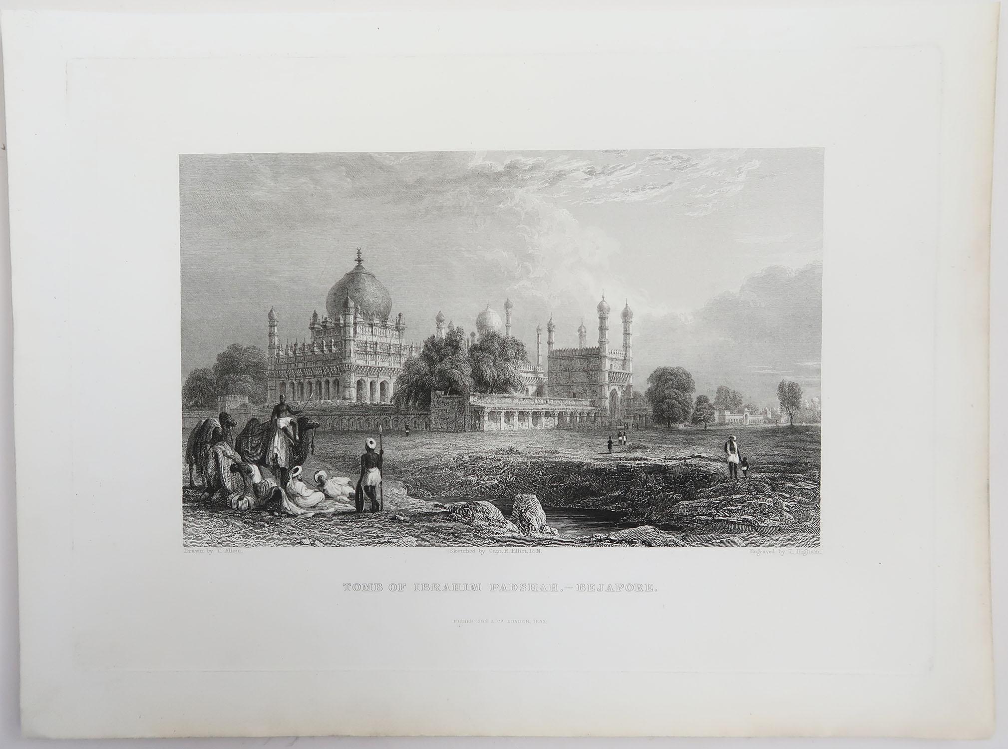 Set of 20 Antique Architectural Prints of India, circa 1830 9