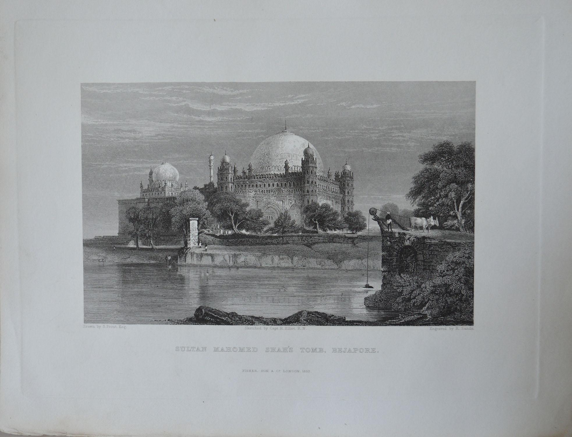 Set of 20 Antique Architectural Prints of India, circa 1830 10