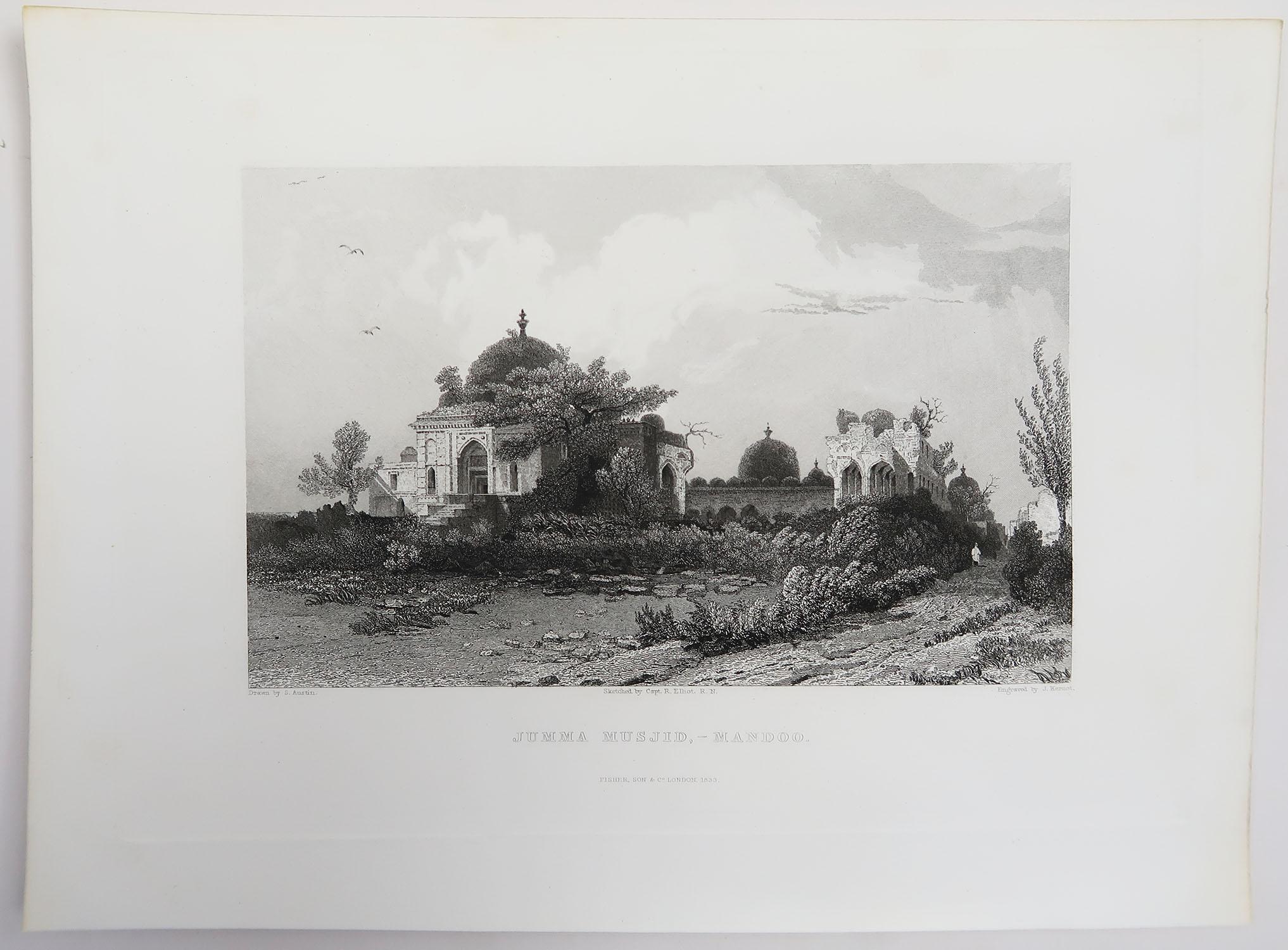 Set of 20 Antique Architectural Prints of India, circa 1830 10