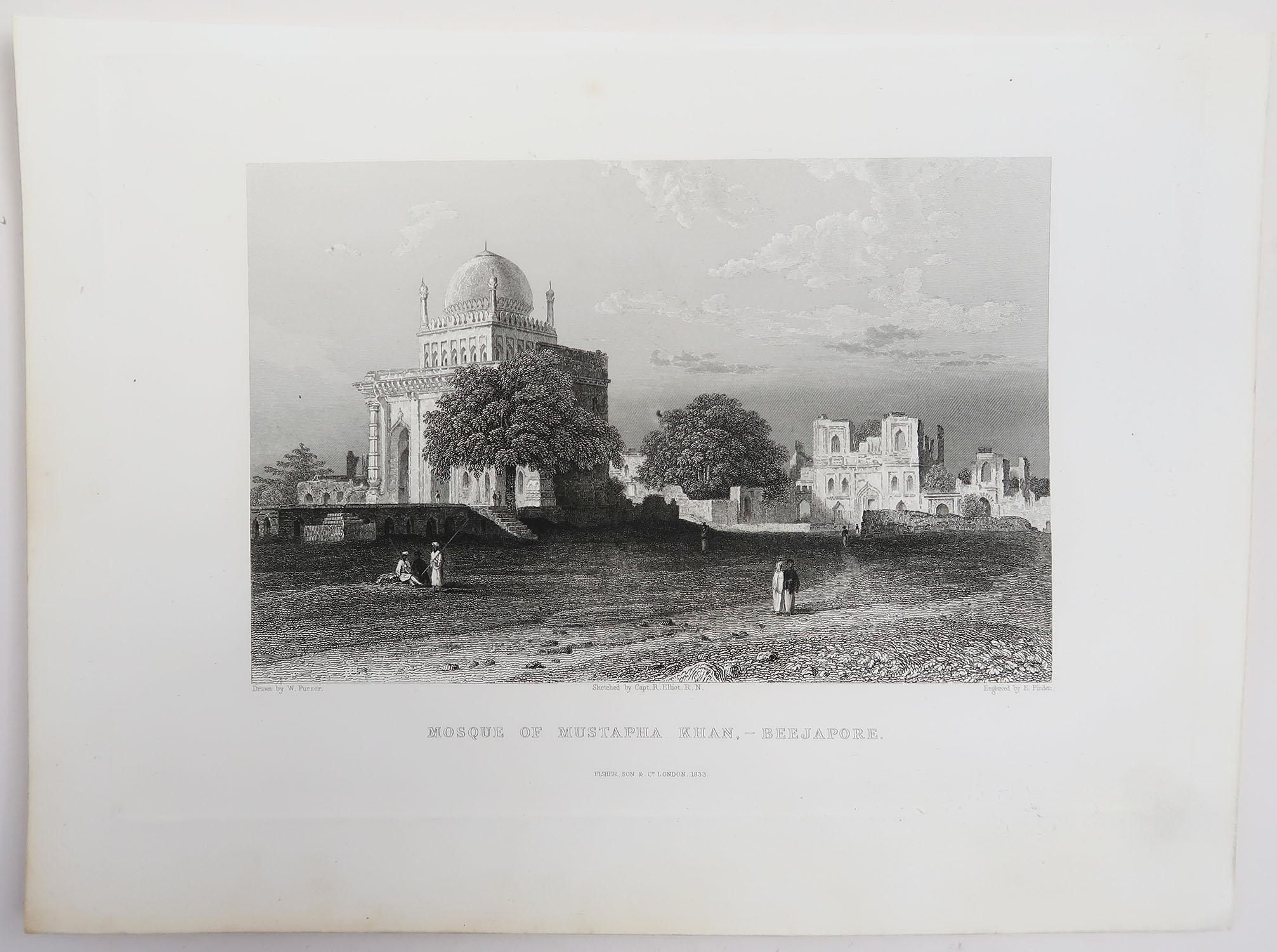 Set of 20 Antique Architectural Prints of India, circa 1830 11