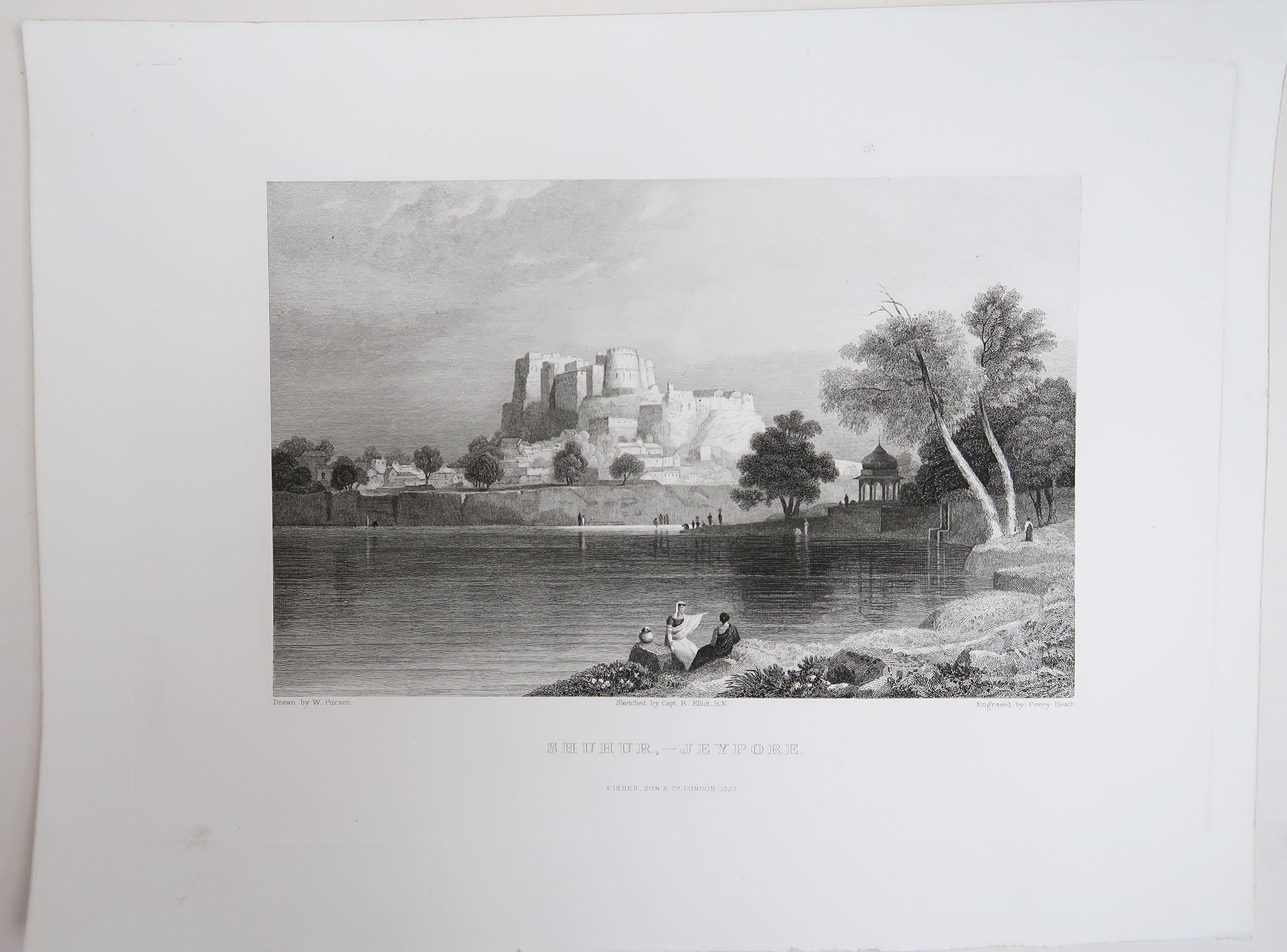 Other Set of 20 Antique Architectural Prints of India, circa 1830