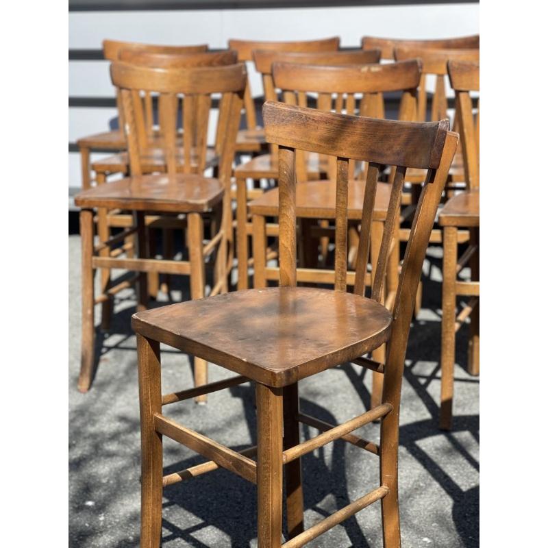 Set di 20 sedie da bistrot di Baumann, anni '60 in vendita 4