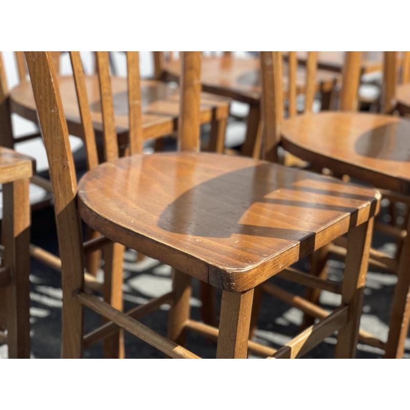 Set di 20 sedie da bistrot di Baumann, anni '60 in vendita 5