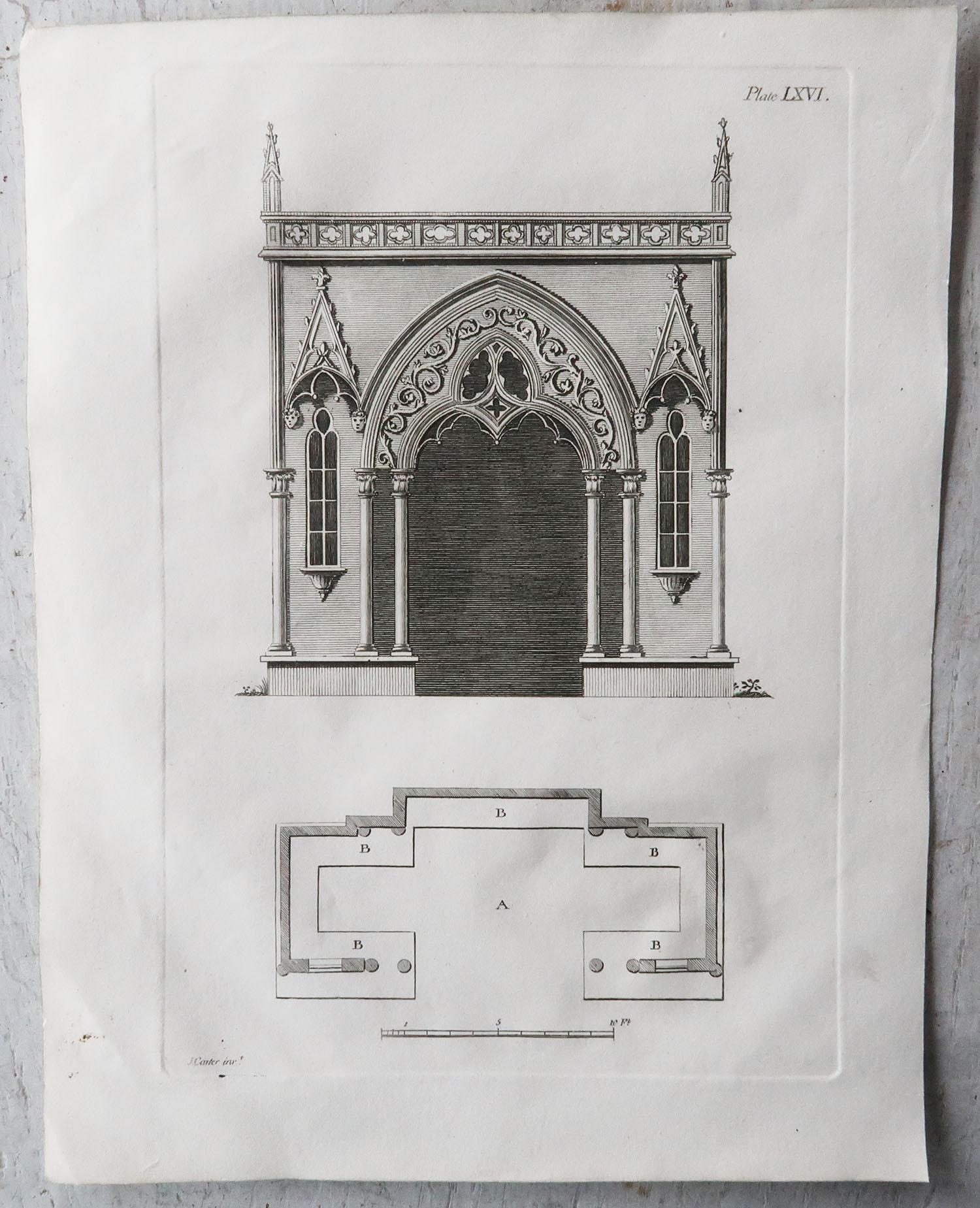 Ensemble de 20 impressions architecturales originales et anciennes, A.G. Cuillère, vers 1820 en vente 2