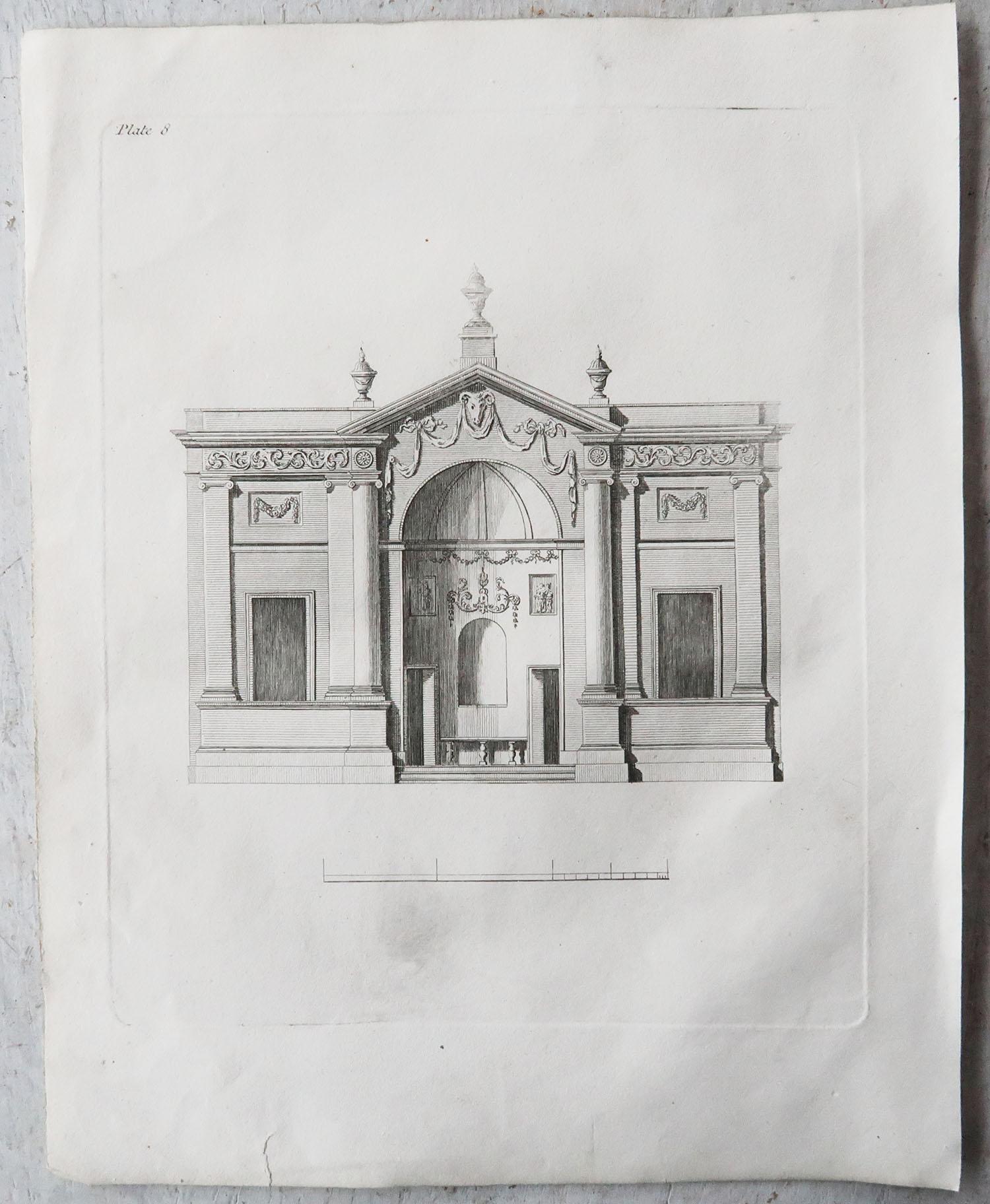 Ensemble de 20 impressions architecturales originales et anciennes, A.G. Cuillère, vers 1820 en vente 7