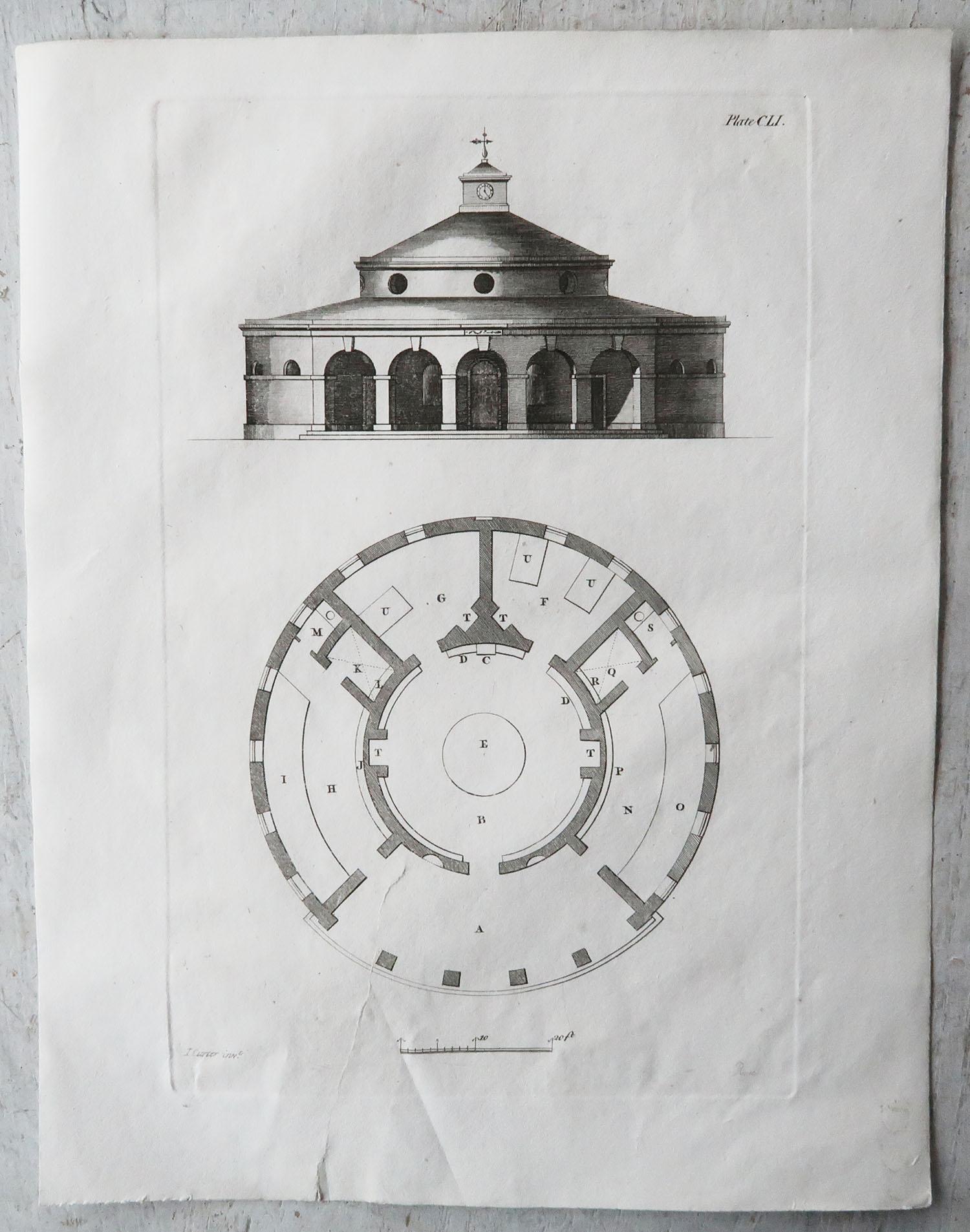 Ensemble de 20 impressions architecturales originales et anciennes, A.G. Cuillère, vers 1820 en vente 8