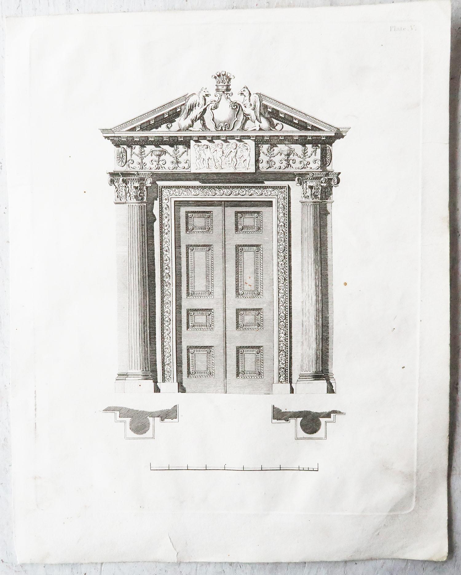 Ensemble de 20 impressions architecturales originales et anciennes, A.G. Cuillère, vers 1820 en vente 12
