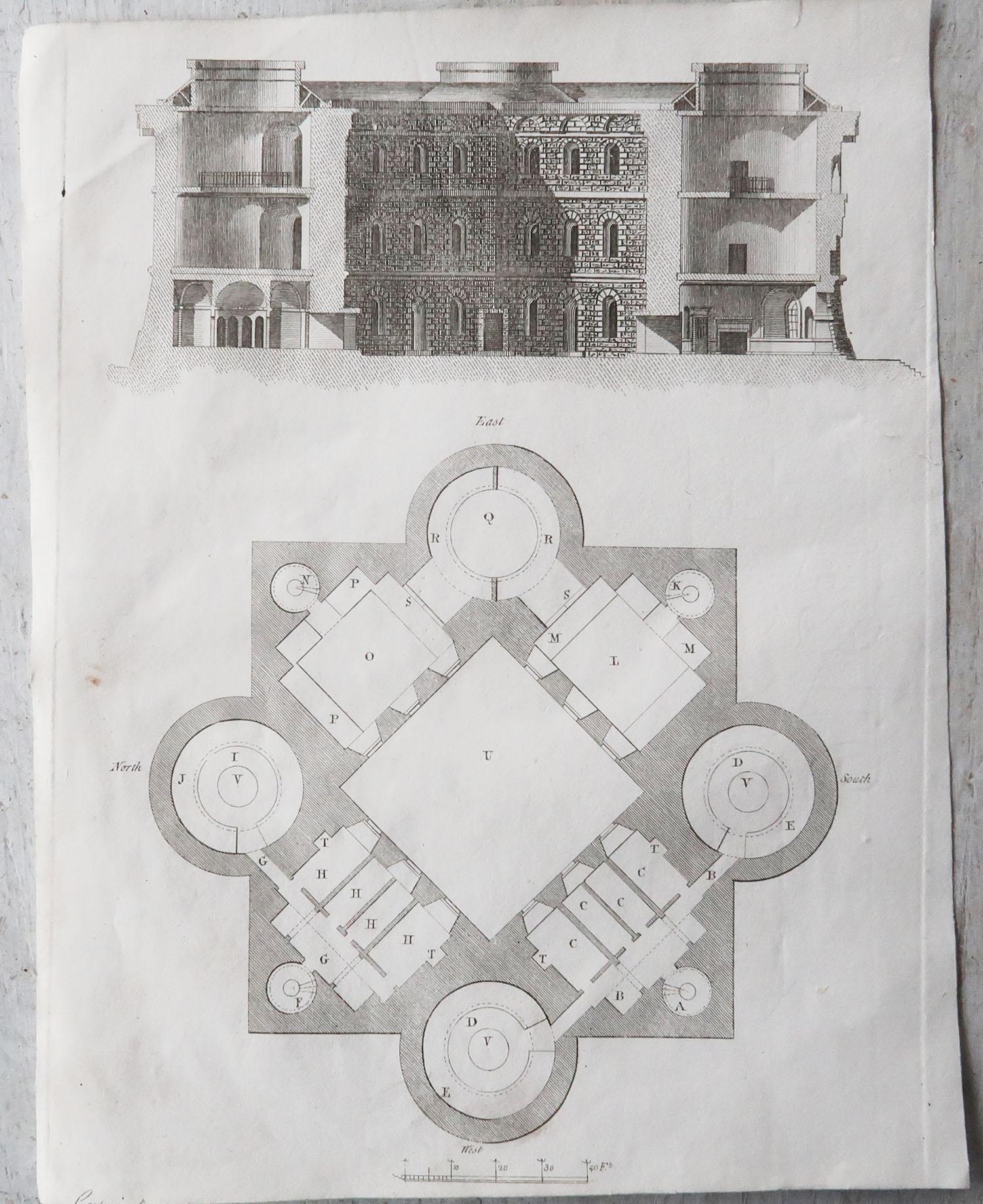 Ensemble de 20 impressions architecturales originales et anciennes, A.G. Cuillère, vers 1820 Bon état - En vente à St Annes, Lancashire