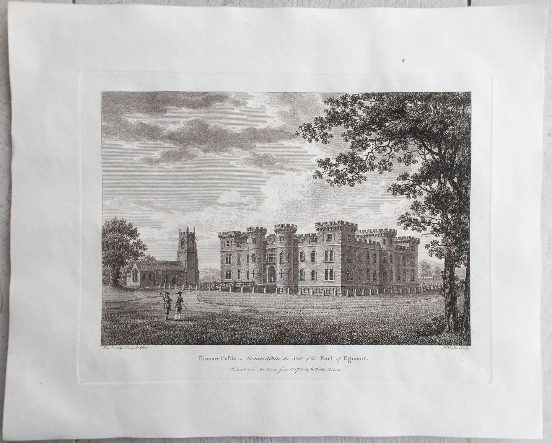 Set von 20 originalen antiken Drucken englischer Landhaus- und Gärten, um 1780 im Angebot 2