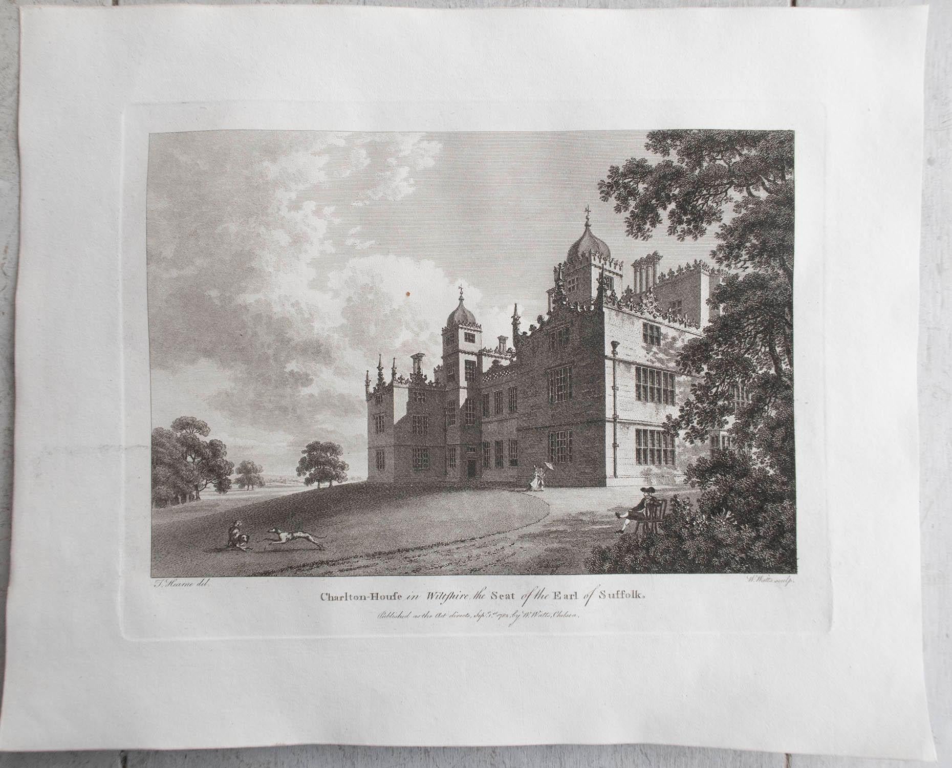 Set of 20 Original Antique Prints of English Country Houses and Gardens, C.1780 For Sale 6