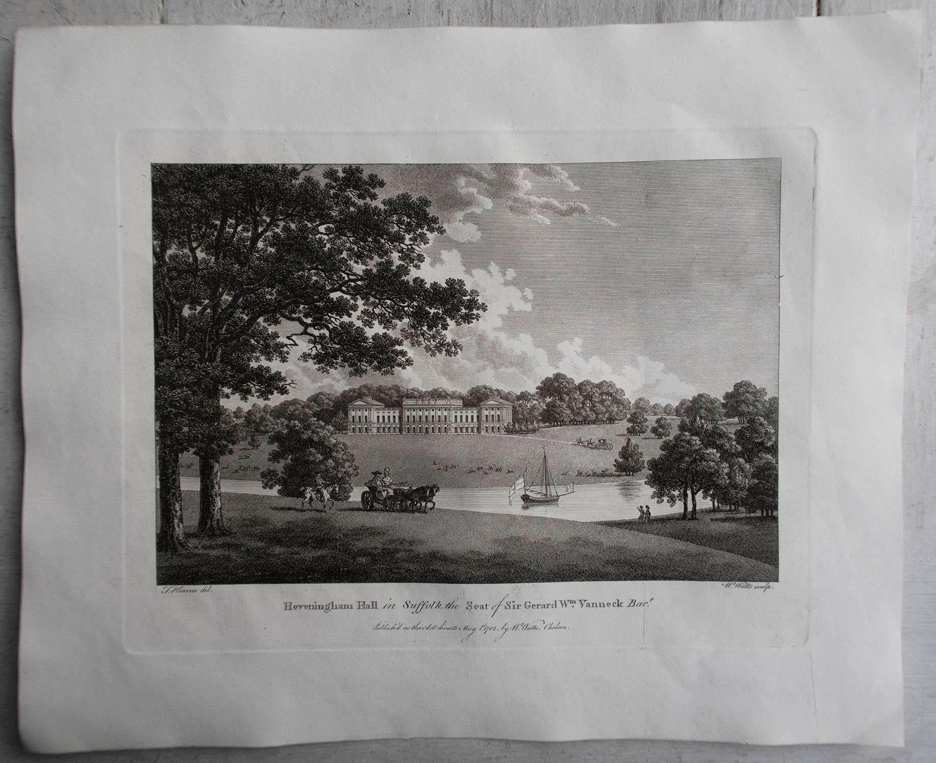 Set of 20 Original Antique Prints of English Country Houses and Gardens, C.1780 For Sale 13