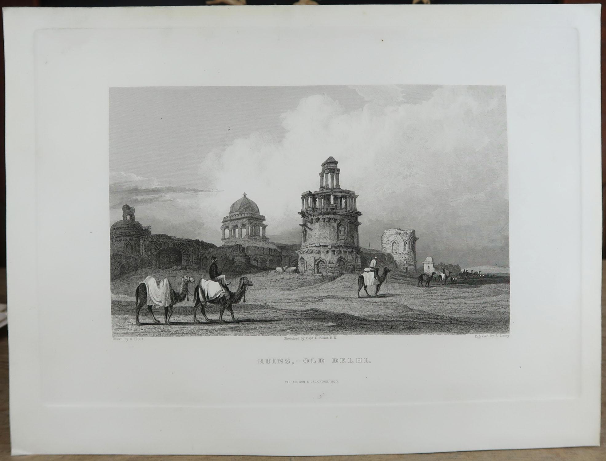 Set of 20 Original Antique Prints of India, circa 1830 5