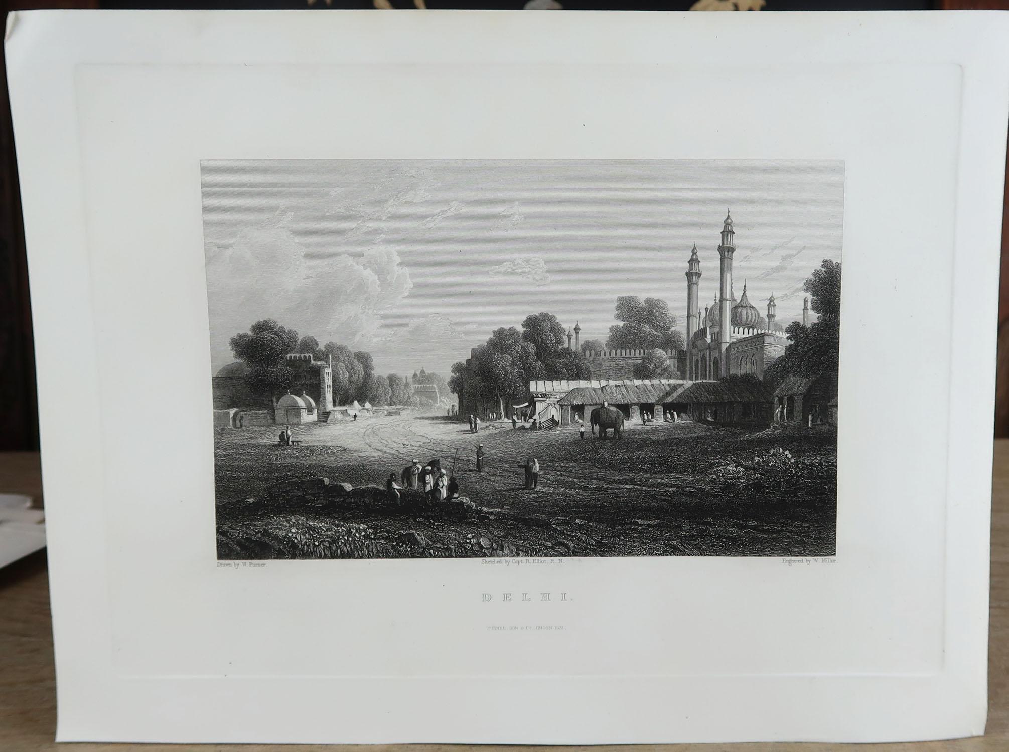 Set of 20 Original Antique Prints of India, circa 1830 6