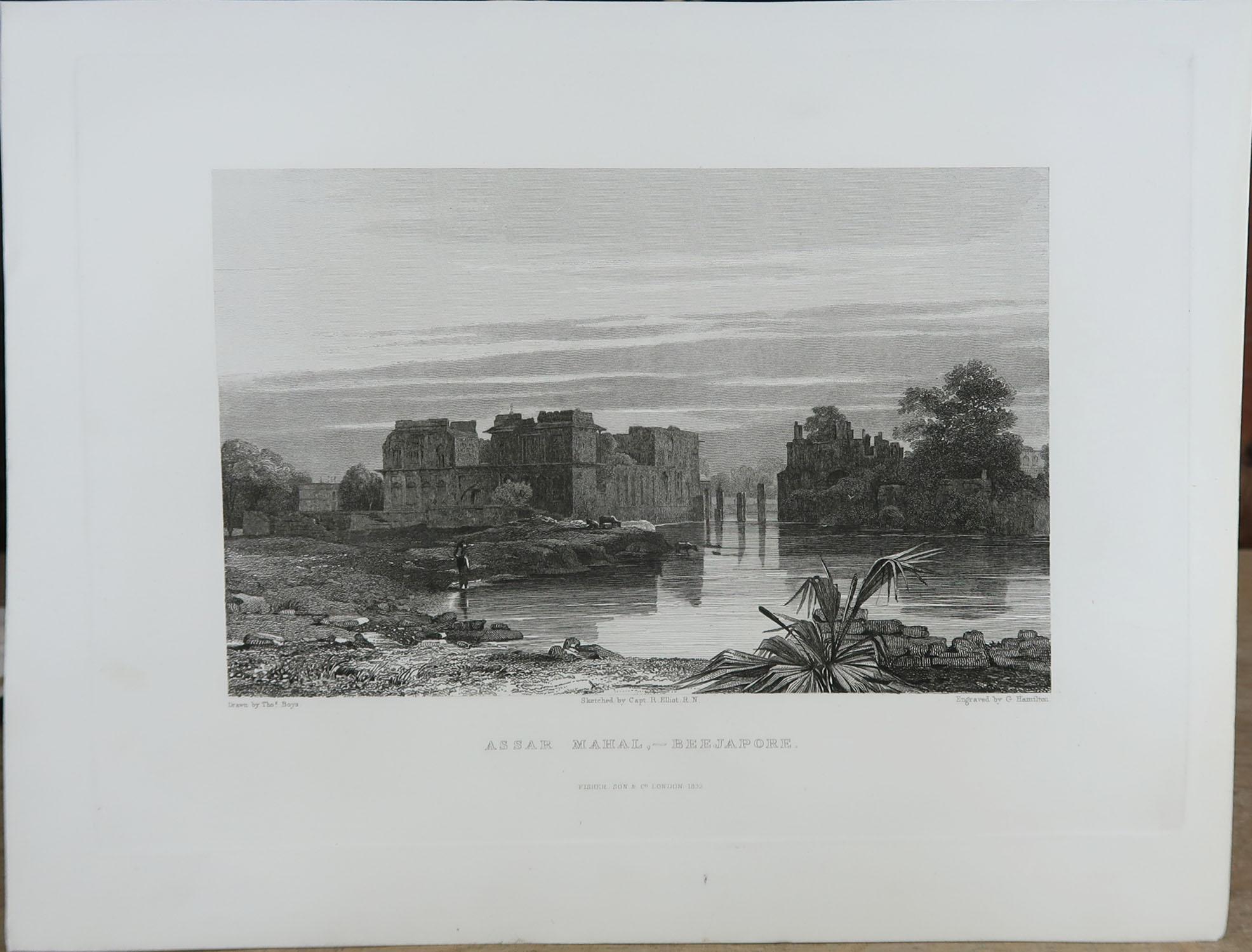 Set of 20 Original Antique Prints of India, circa 1830 7