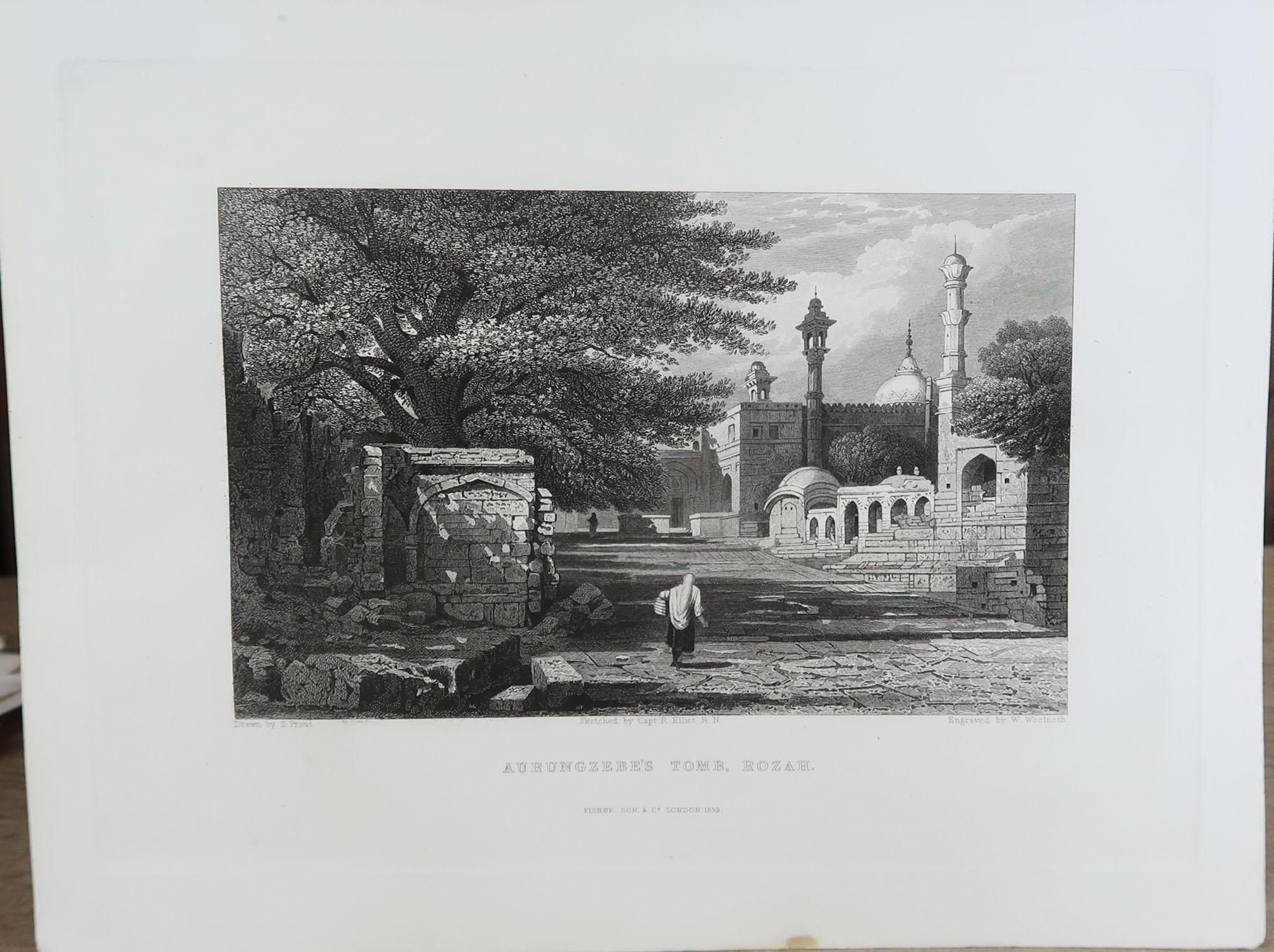 Set of 20 Original Antique Prints of India, circa 1830 8