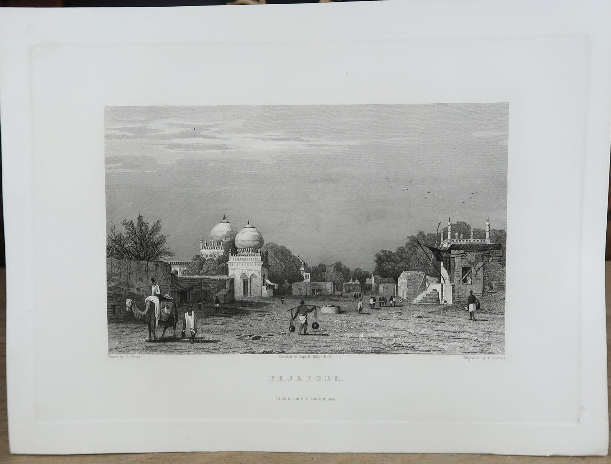 Wonderful set of 20 prints of India

Steel engravings. 

Published by Fisher, 1831-1834.

Each of them has a date on.

Unframed.





 