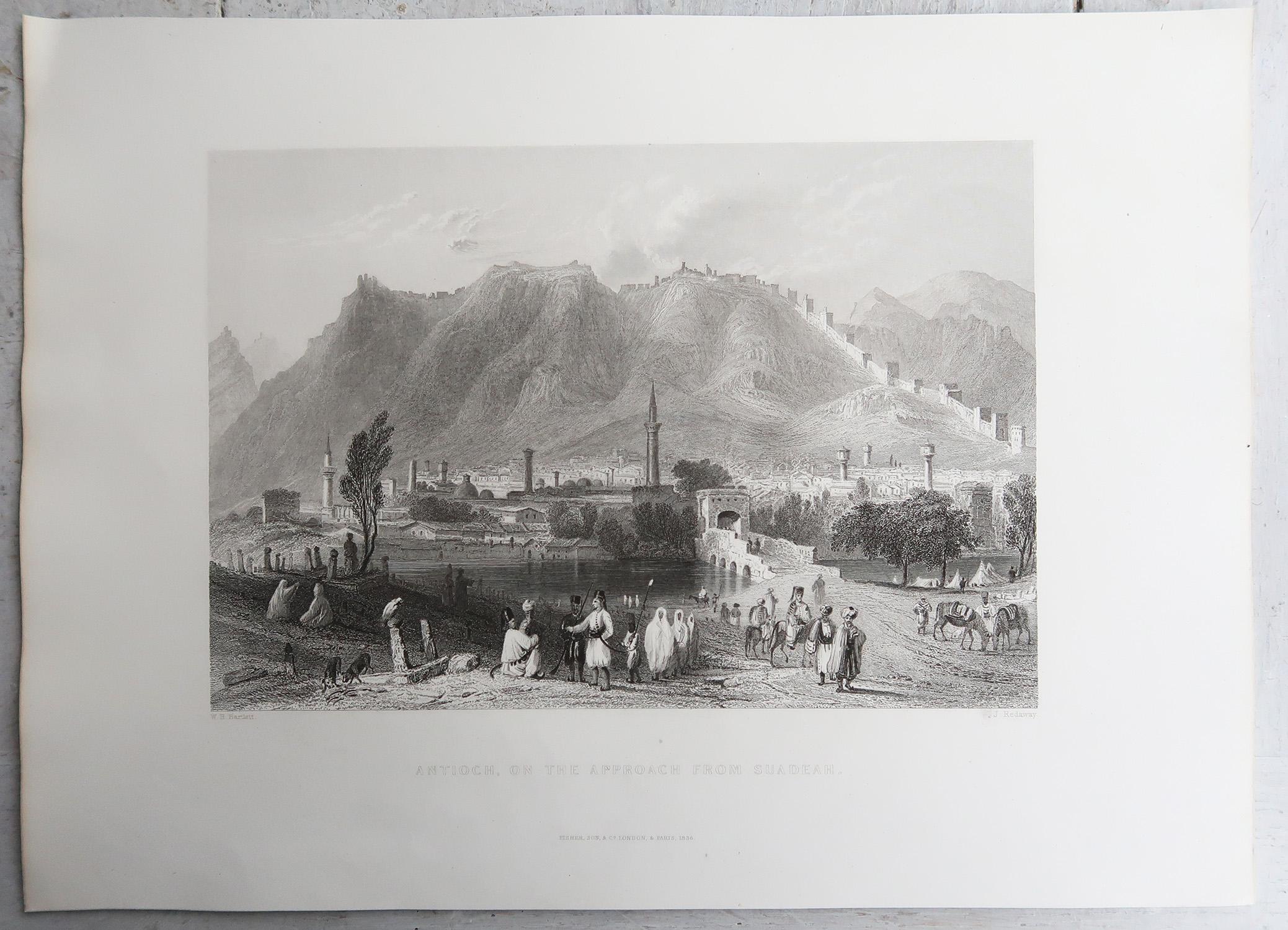 Set of 20 Original Antique Prints of the Levant / Holy Land /Middle East. C 1840 en vente 4