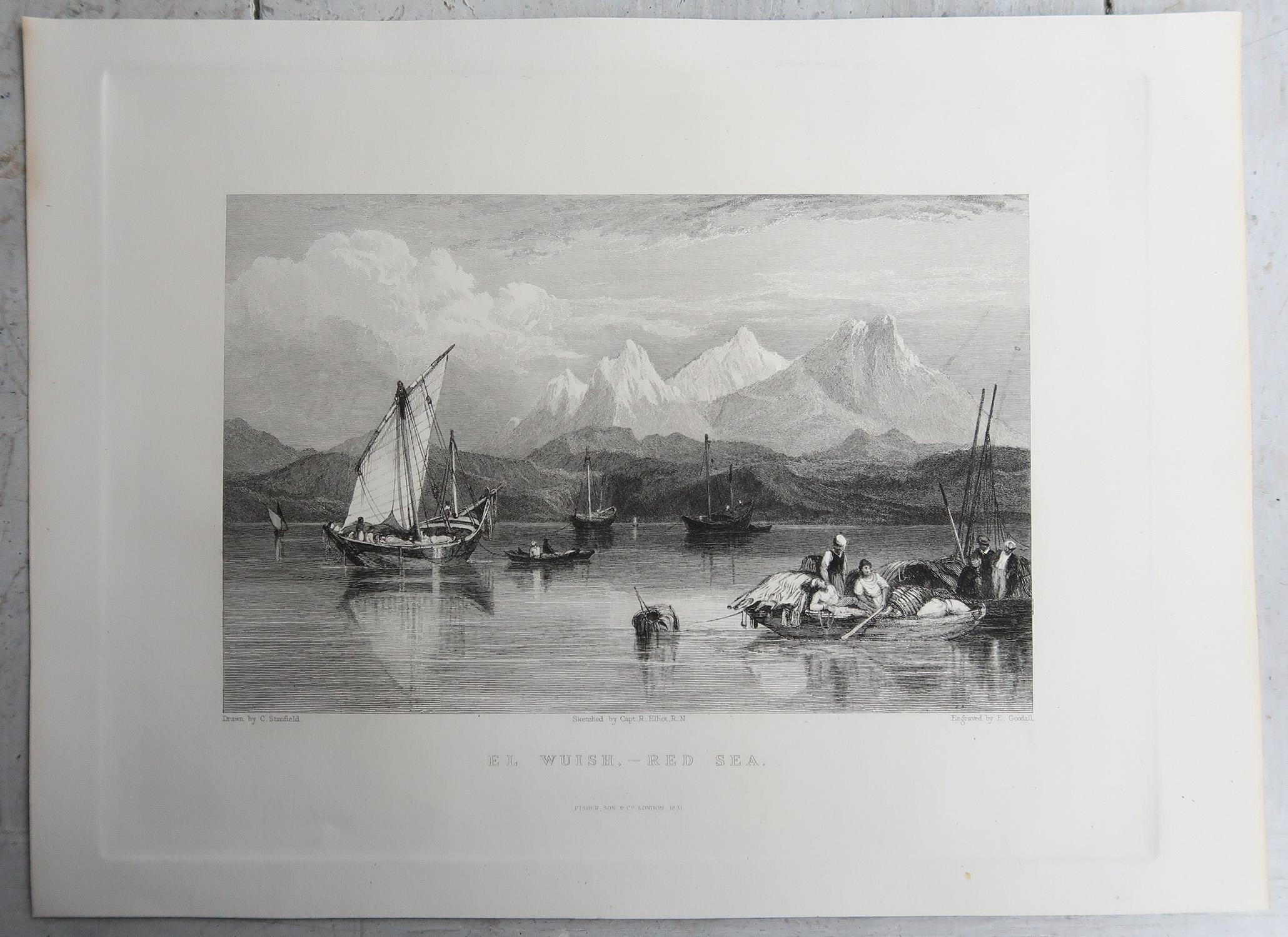 Set of 20 Original Antique Prints of the Levant / Holy Land /Middle East. C 1840 en vente 5