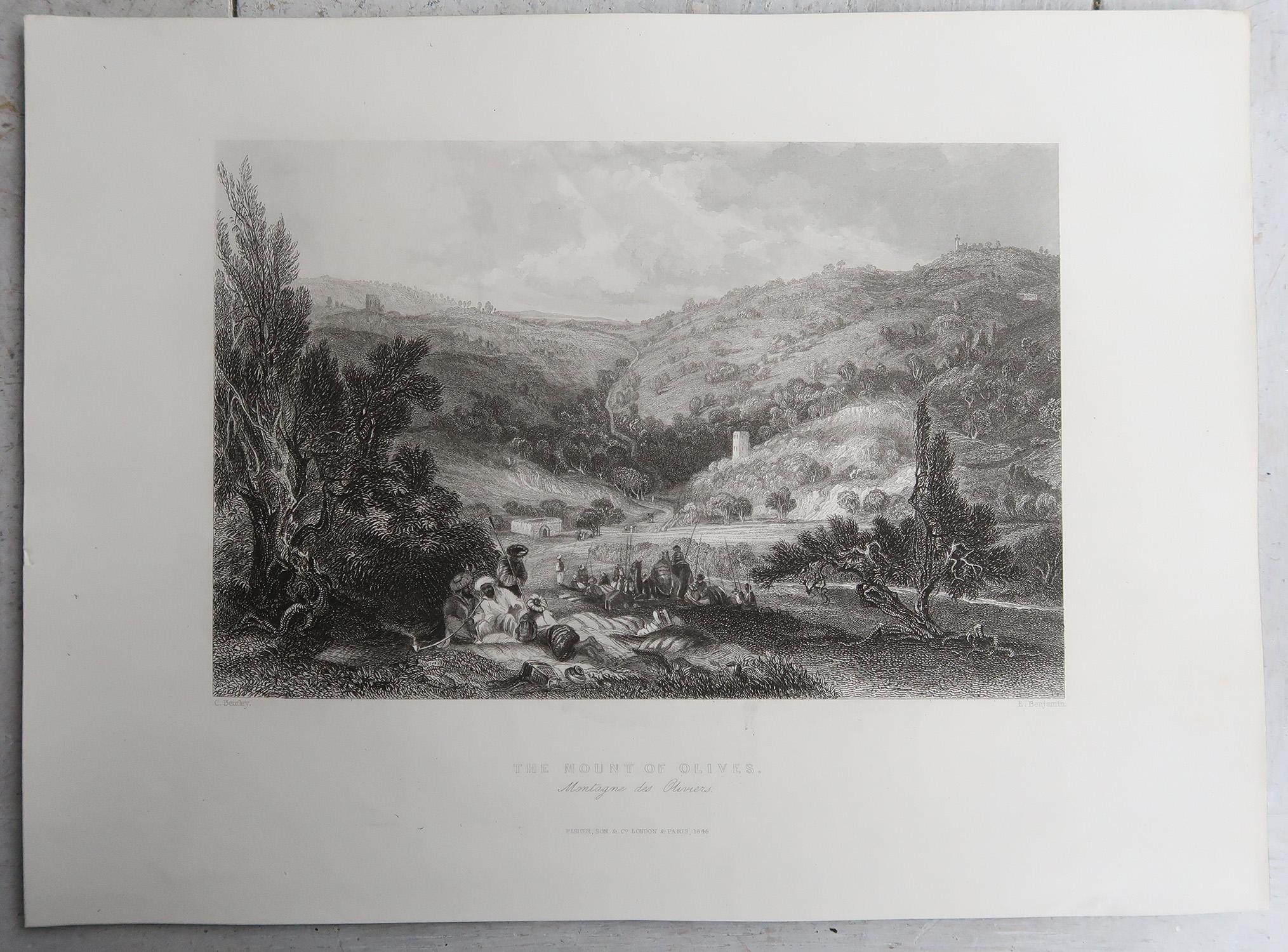 Set of 20 Original Antique Prints of the Levant / Holy Land /Middle East. C 1840 en vente 6