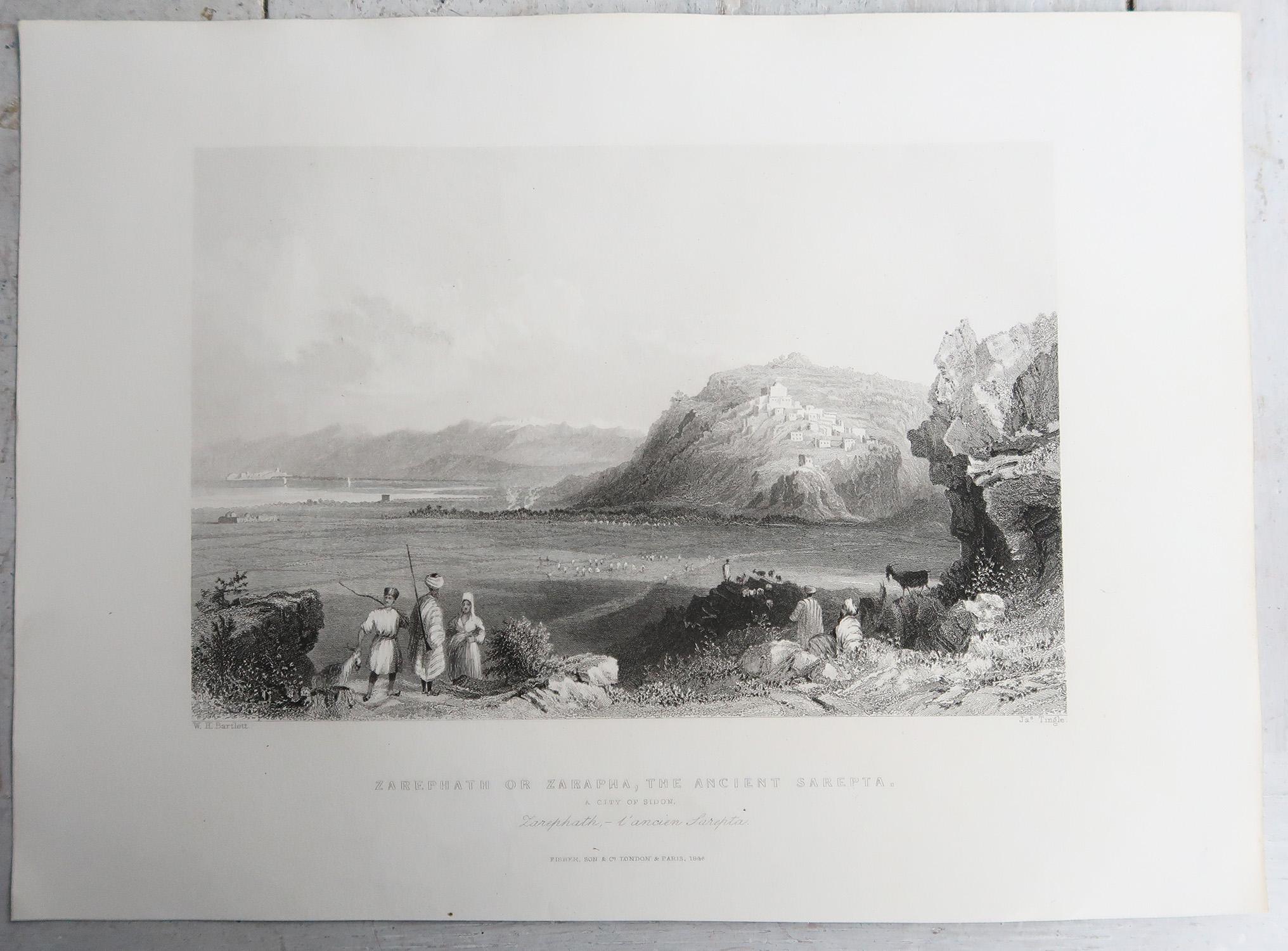 Set of 20 Original Antique Prints of the Levant / Holy Land /Middle East. C 1840 en vente 7