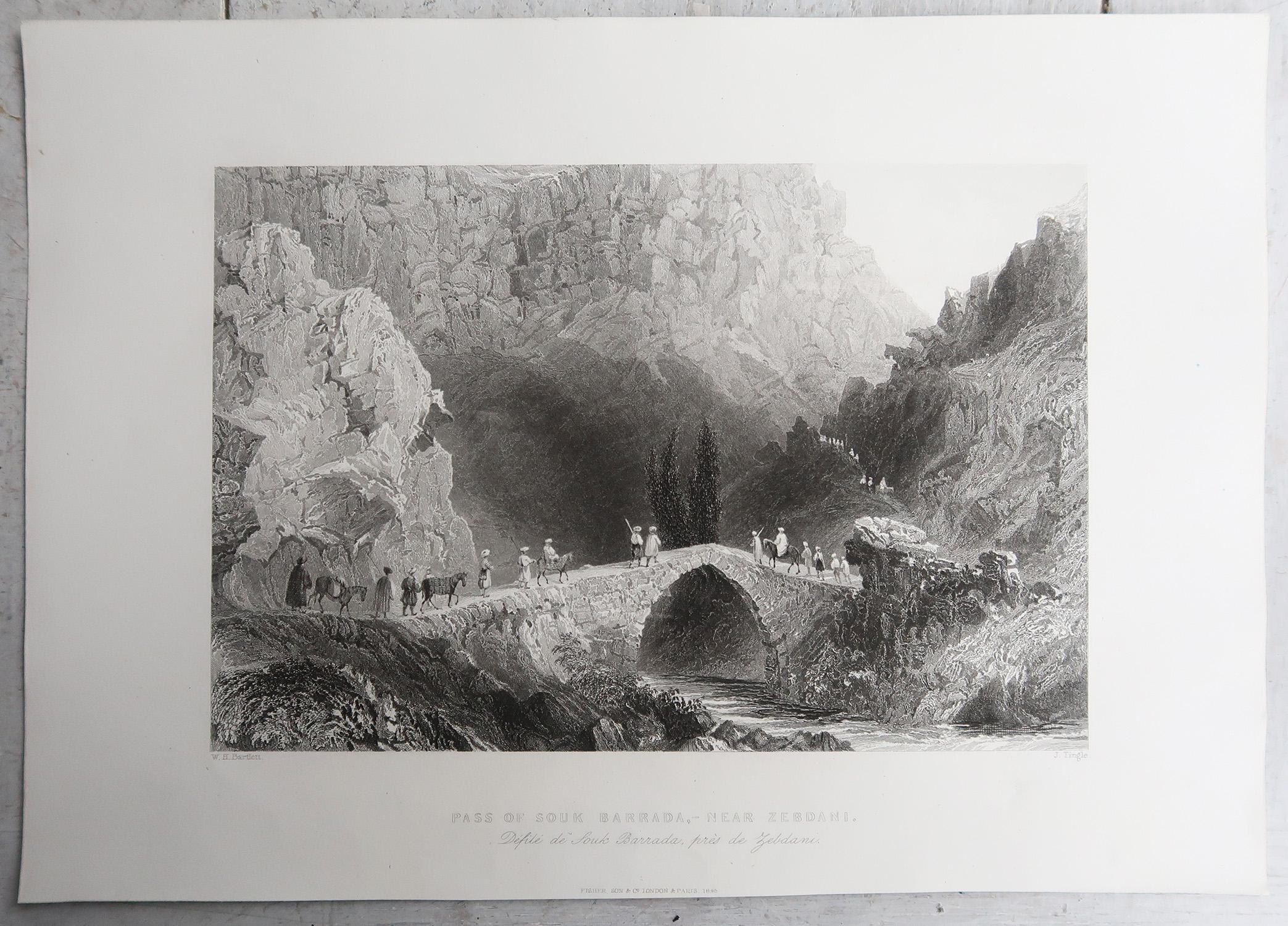 Set of 20 Original Antique Prints of the Levant / Holy Land /Middle East. C 1840 en vente 10