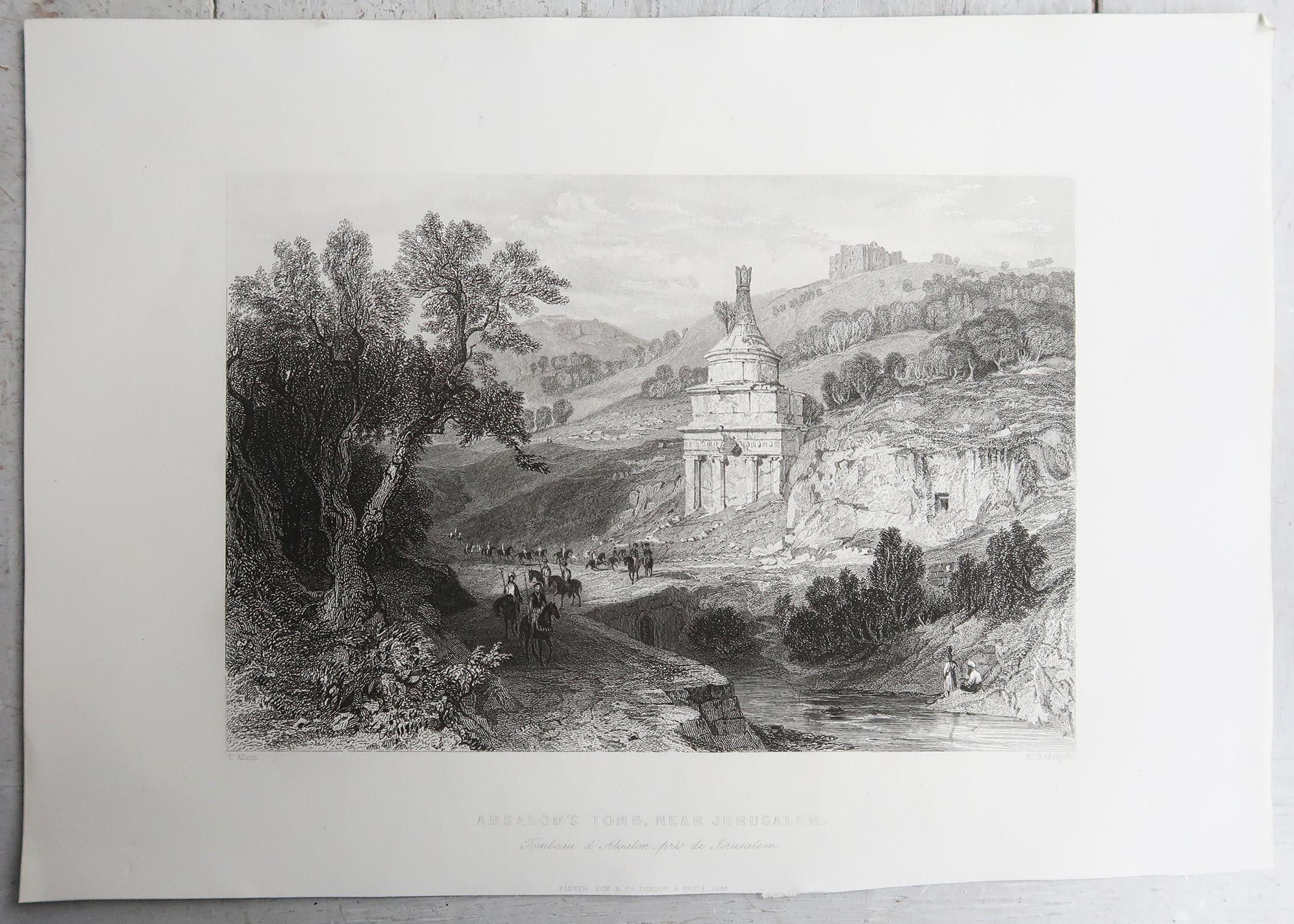 Islamique Set of 20 Original Antique Prints of the Levant / Holy Land /Middle East. C 1840 en vente
