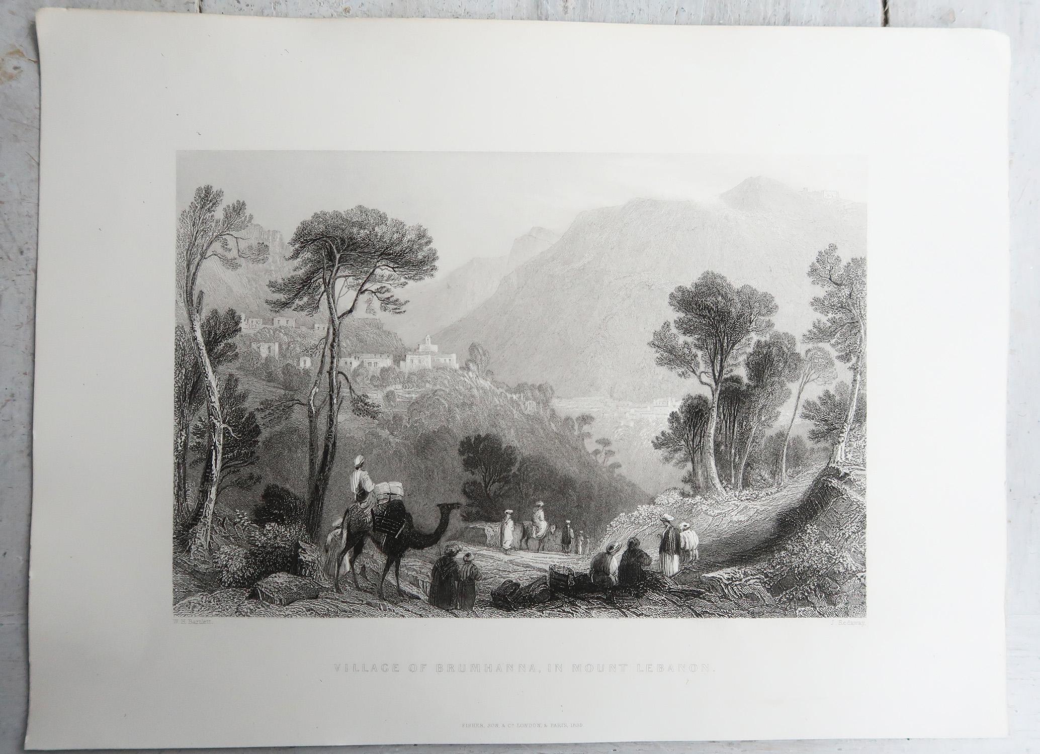 Anglais Set of 20 Original Antique Prints of the Levant / Holy Land /Middle East. C 1840 en vente
