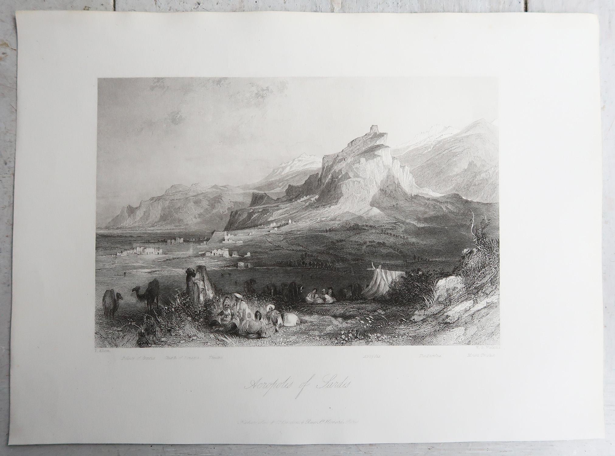 Autre Set of 20 Original Antique Prints of the Levant / Holy Land /Middle East. C 1840 en vente