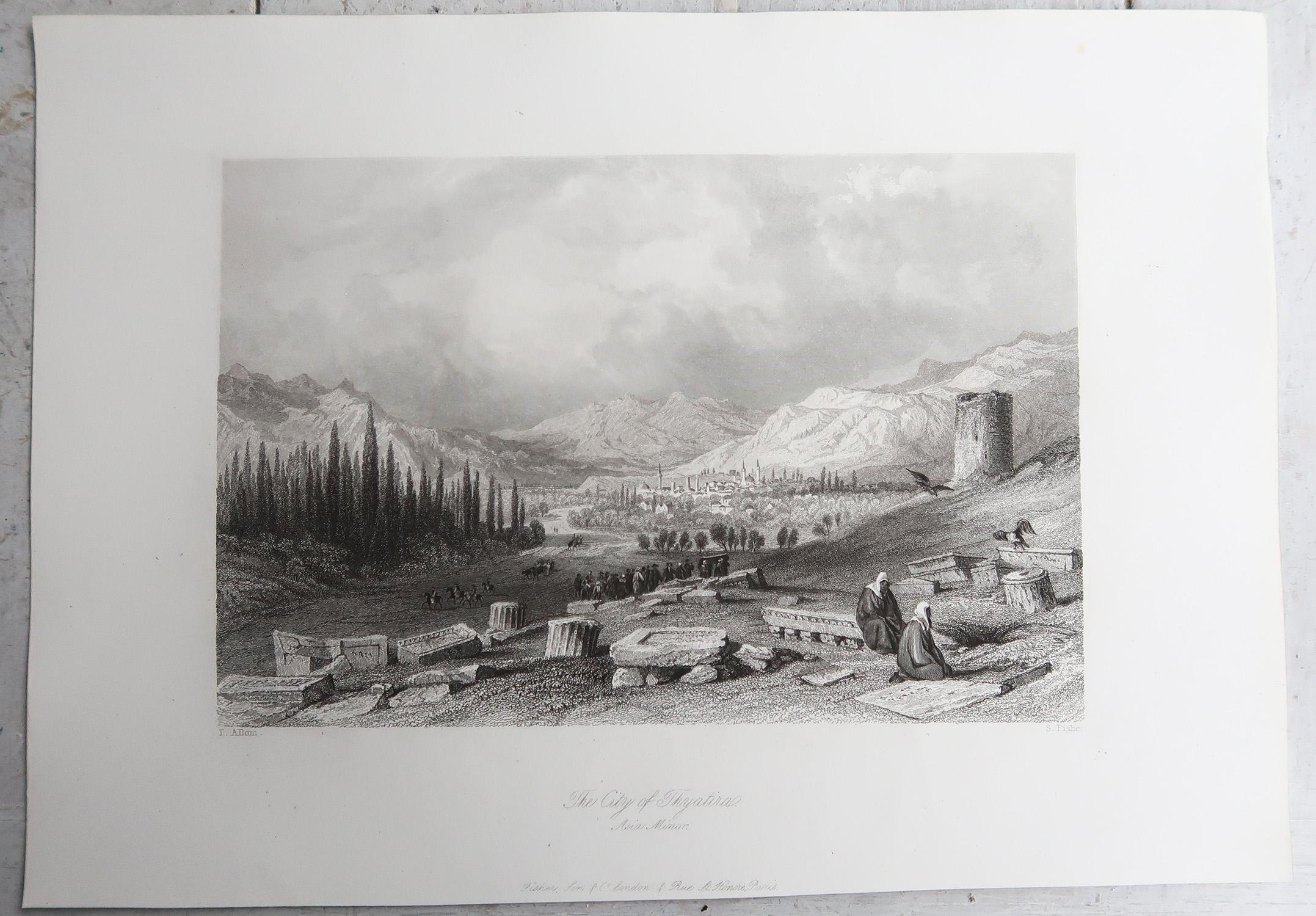 Papier Set of 20 Original Antique Prints of the Levant / Holy Land /Middle East. C 1840 en vente