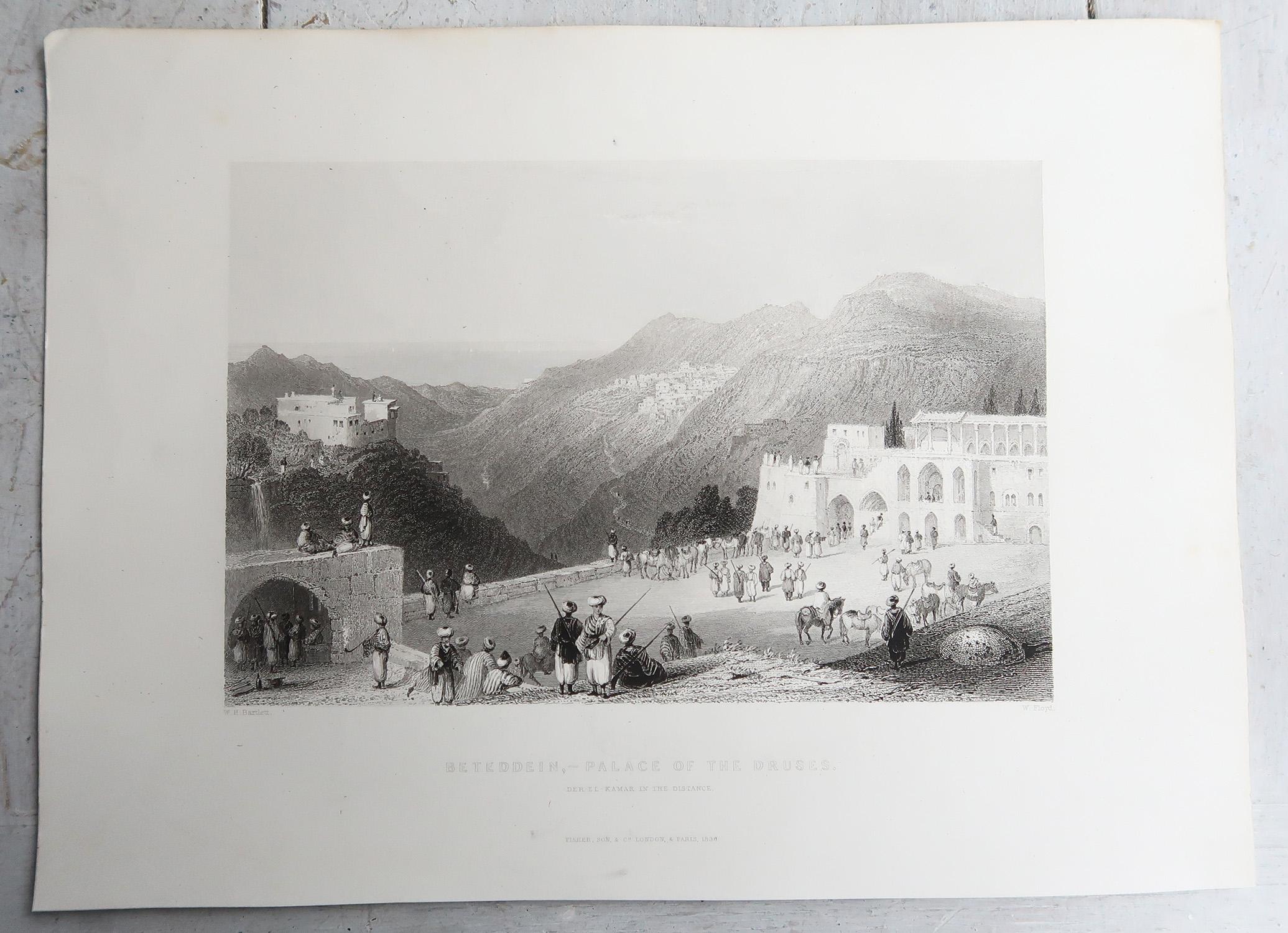 Set of 20 Original Antique Prints of the Levant / Holy Land /Middle East. C 1840 en vente 1