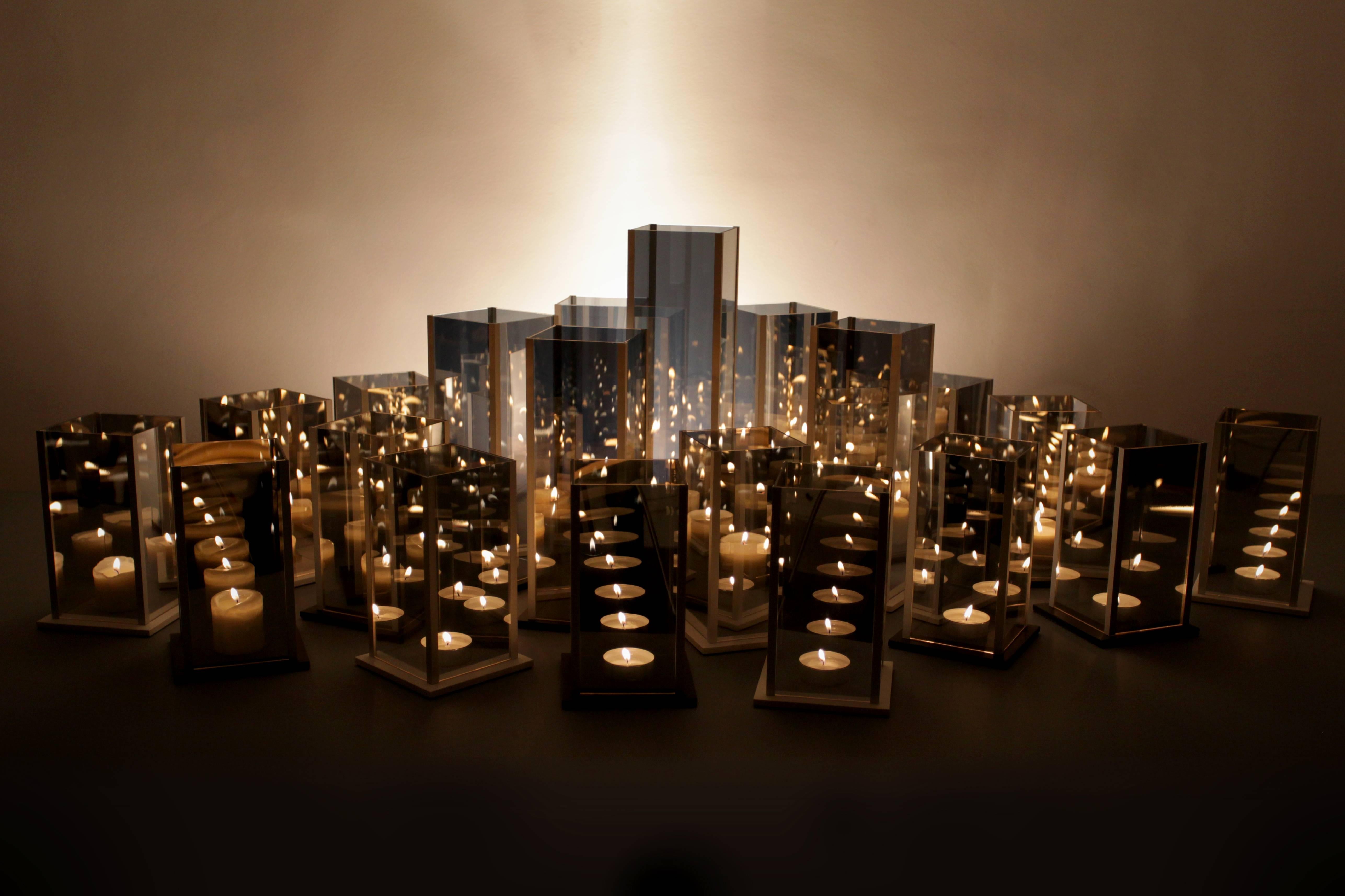 Set von 20 Original Kaleido-Kerzenhaltern von Arturo Erbsman (21. Jahrhundert und zeitgenössisch) im Angebot