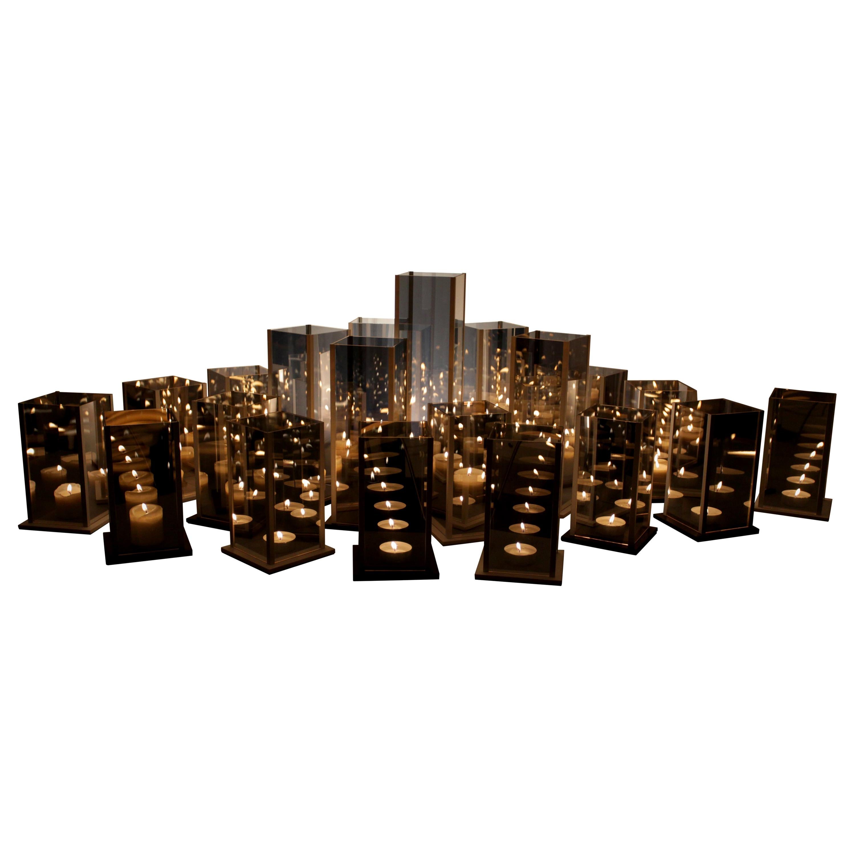 Set of 20 Original Kaleido Candleholders Set by Arturo Erbsman For Sale