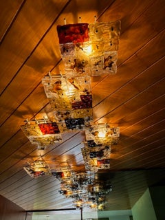 Set of 20 Patchwork Wall Lights in Hand Blown Glass by Toni Zuccheri, Venini