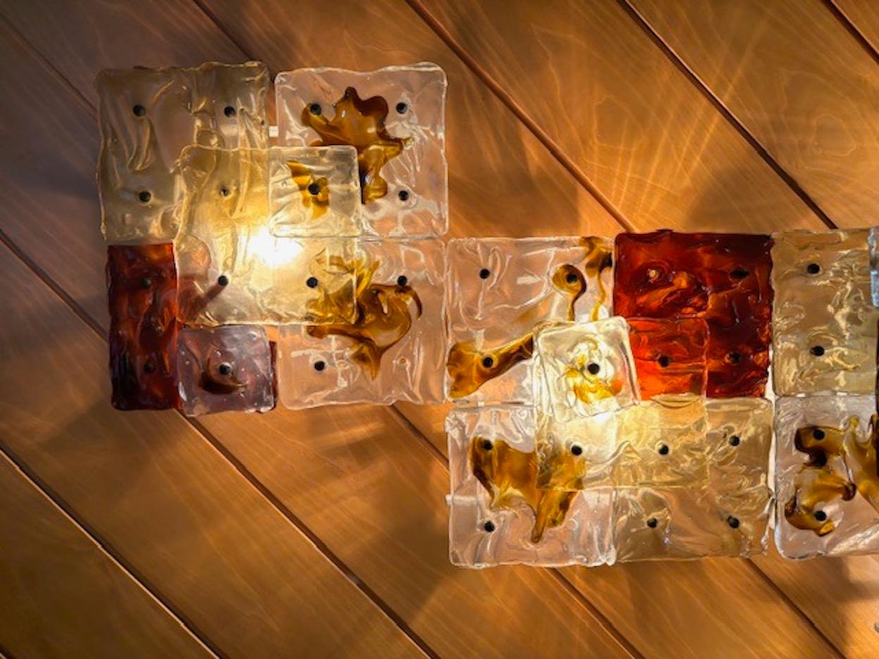Conjunto de 20 apliques Patchwork de cristal soplado de Toni Zuccheri, Venini en venta 2