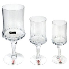 Set of 20 pcs Crystal Stem Glasses by Bengt Edenfalk