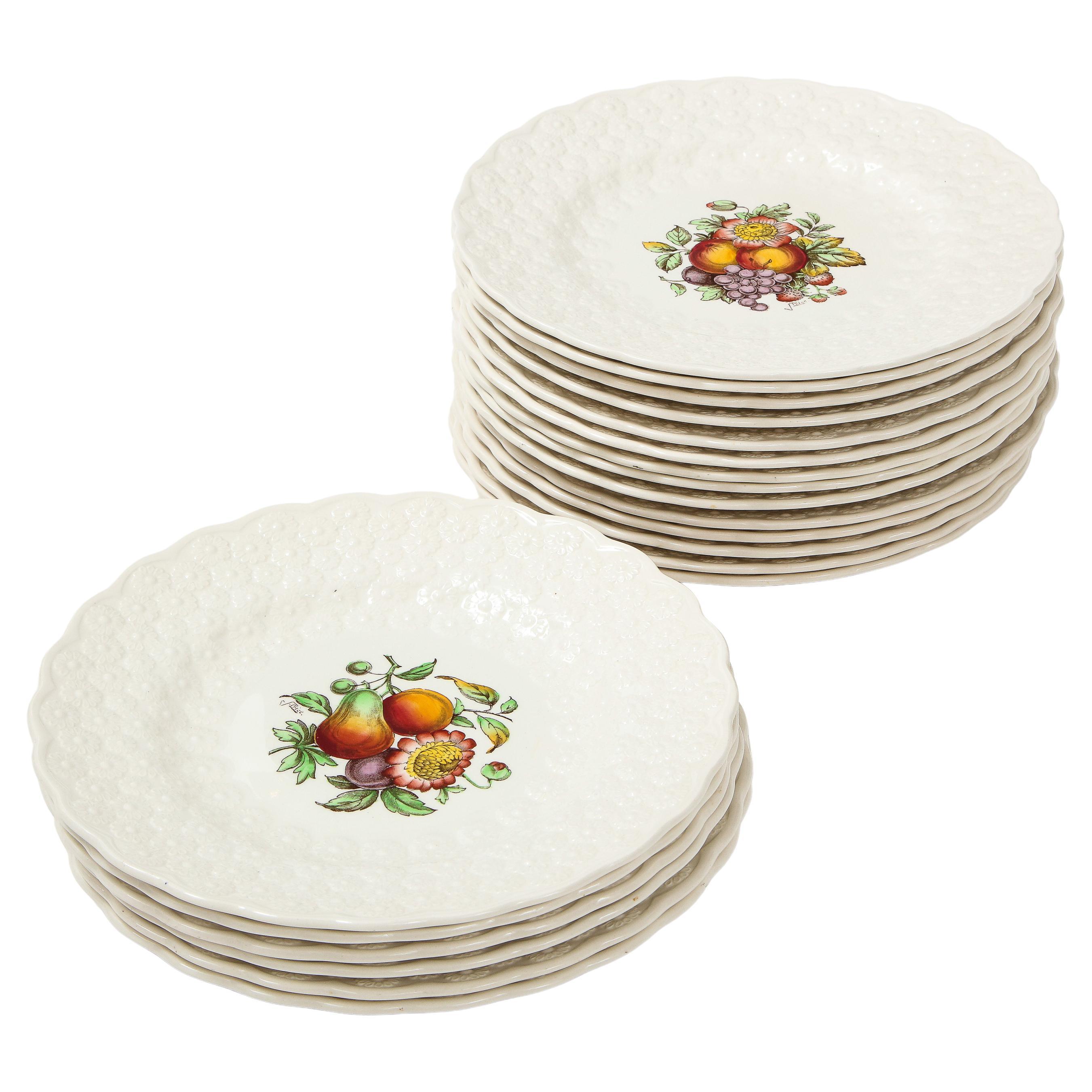 Ensemble de 20 assiettes Spode Alden