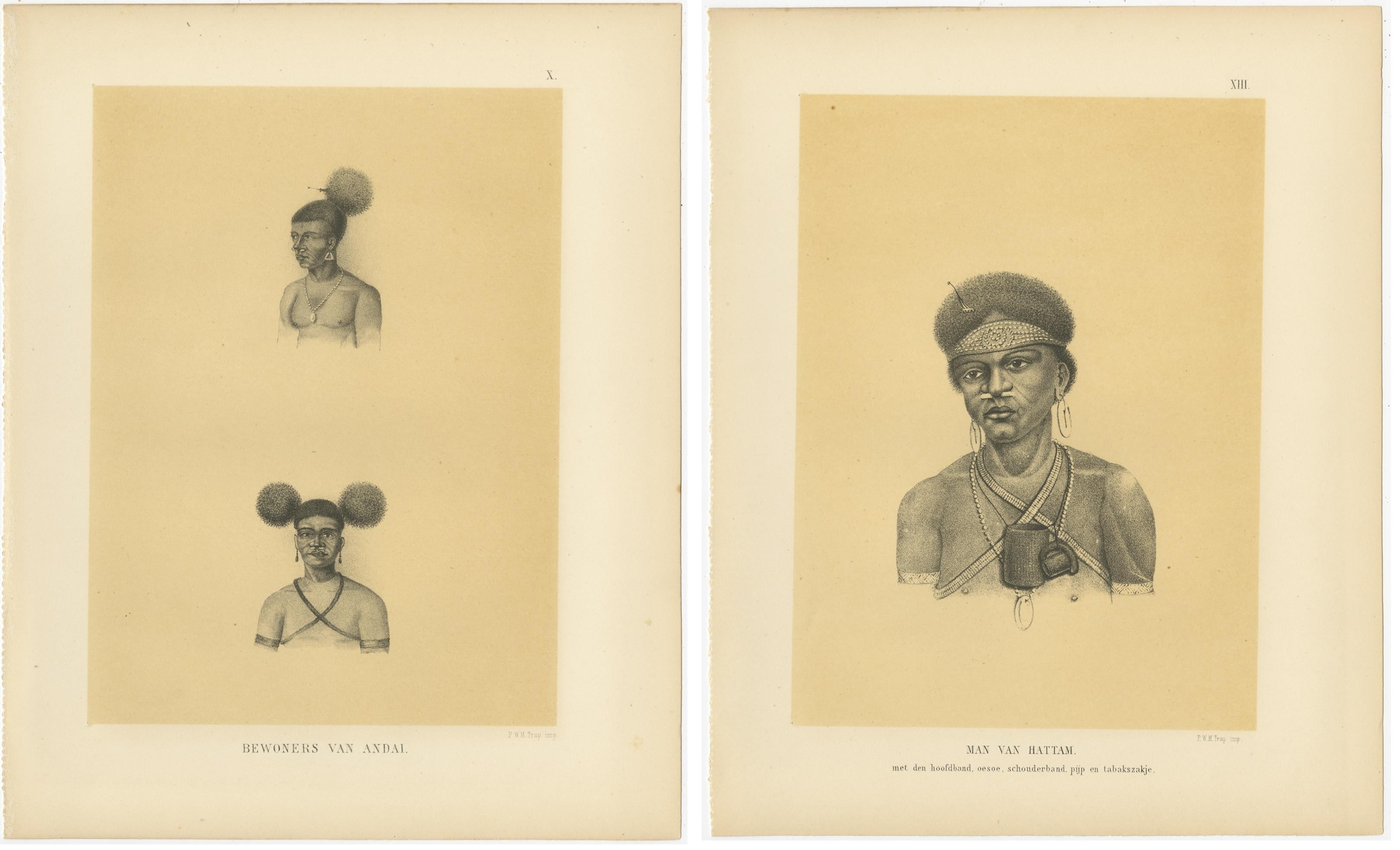 Set of 21 Antique Prints Illustrating the Travels to Cenderawasih Bay, 1875 For Sale 13