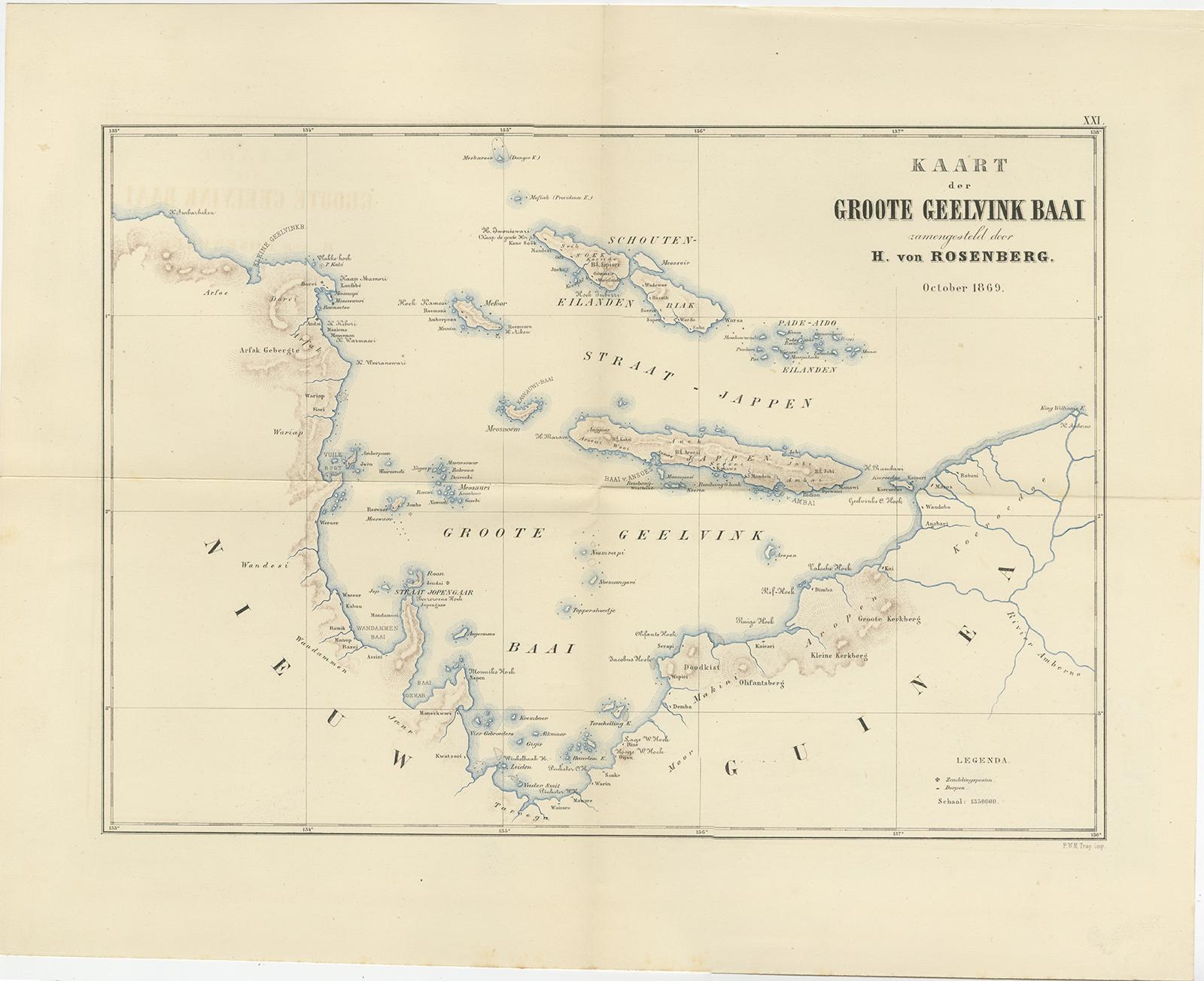 Ensemble de 21 estampes anciennes illustrant les voyages dans la baie de Cenderawasih, 1875 en vente 14