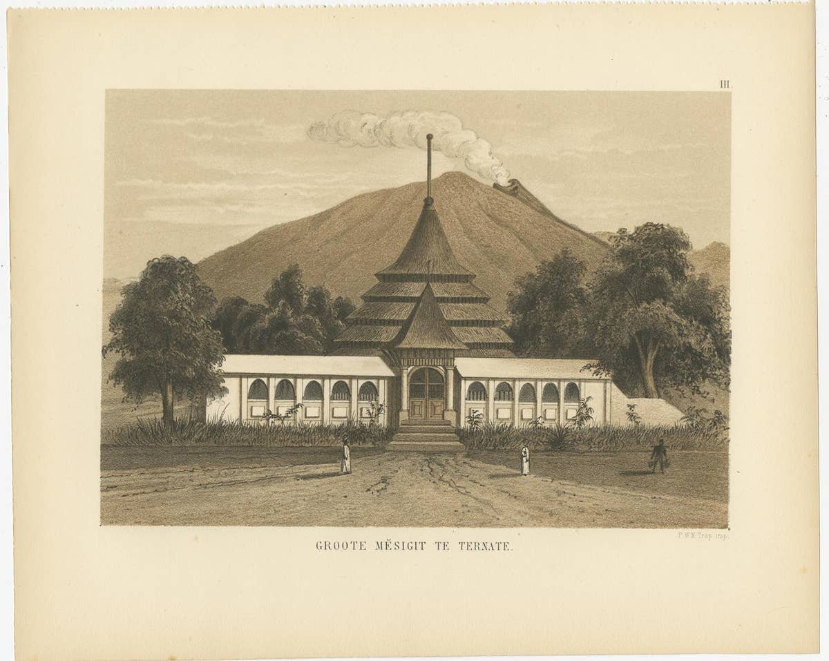 Set of 21 Antique Prints Illustrating the Travels to Cenderawasih Bay, 1875