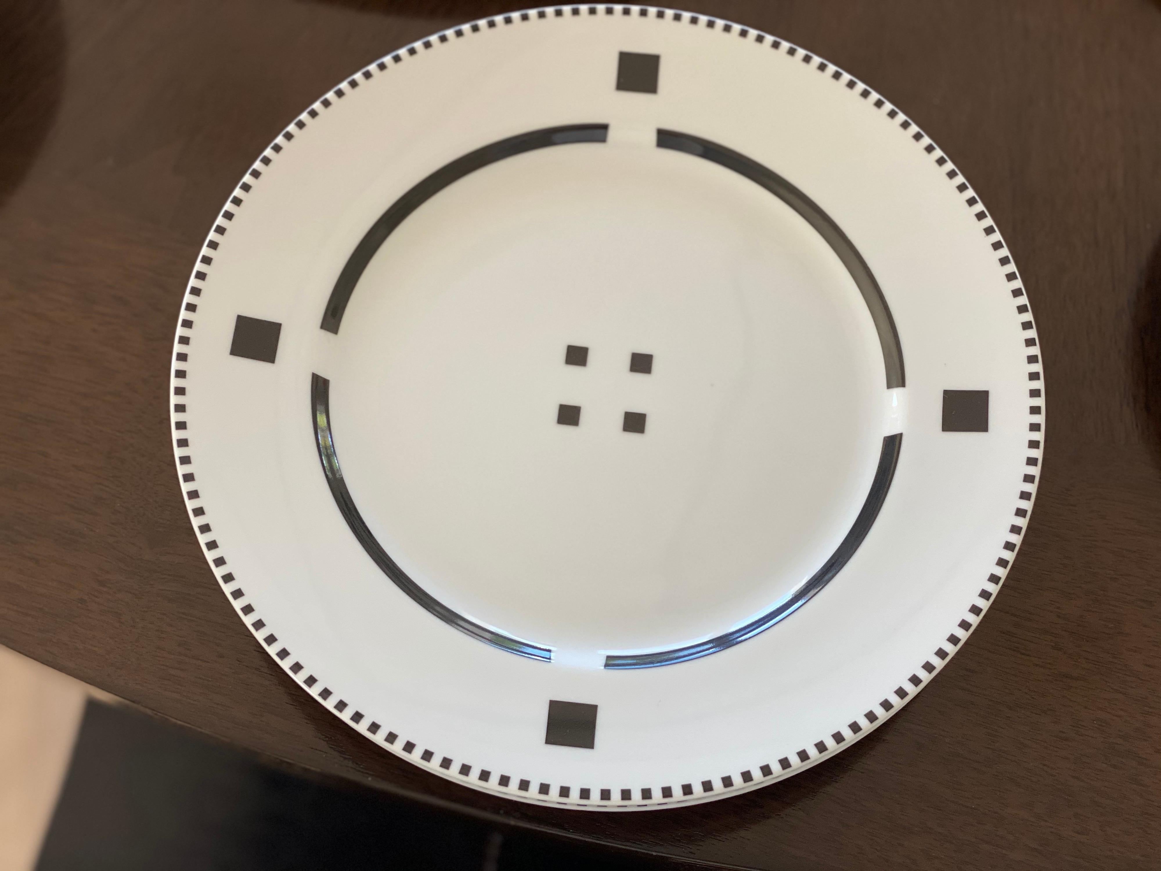 Set of 21 Gwathmey Siegel Kaufman's 'Tuxedo' for Swid Powell Various Porcelain For Sale 2